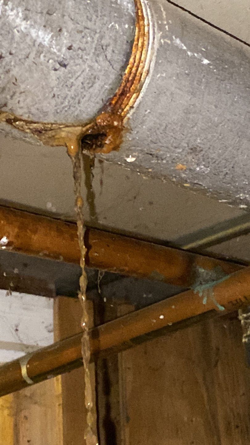 Overhead Sewage Pipe Burst by Chicagoland Water Medics
