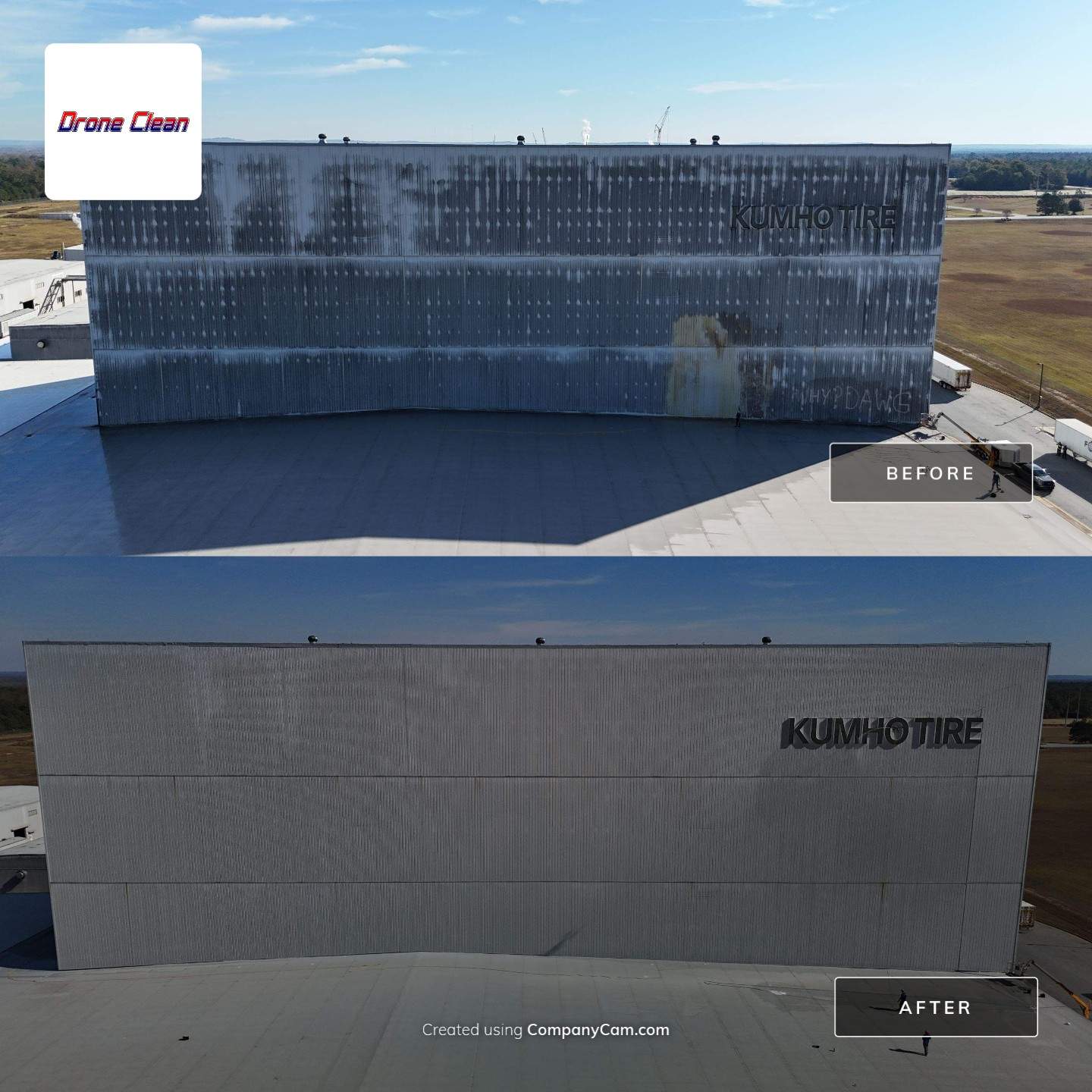 Project in Macon, GA by Drone Clean