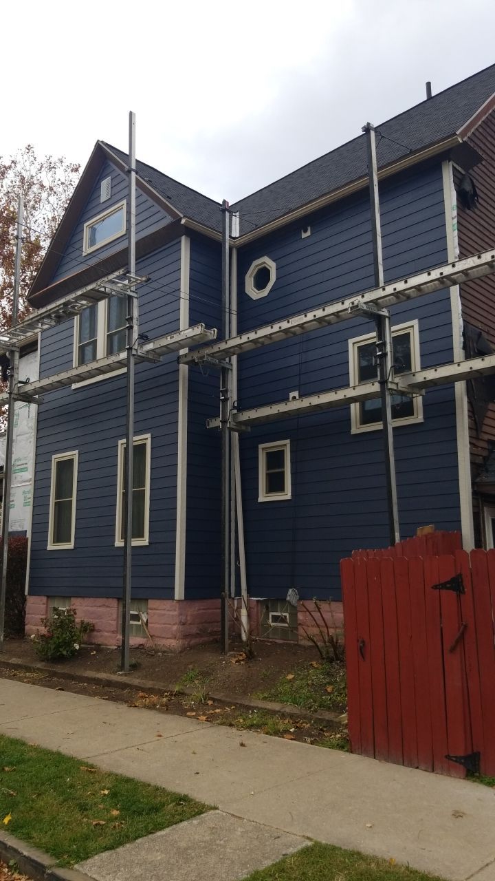 Fire damaged home in Tremont by Absolute Roofing and Construction