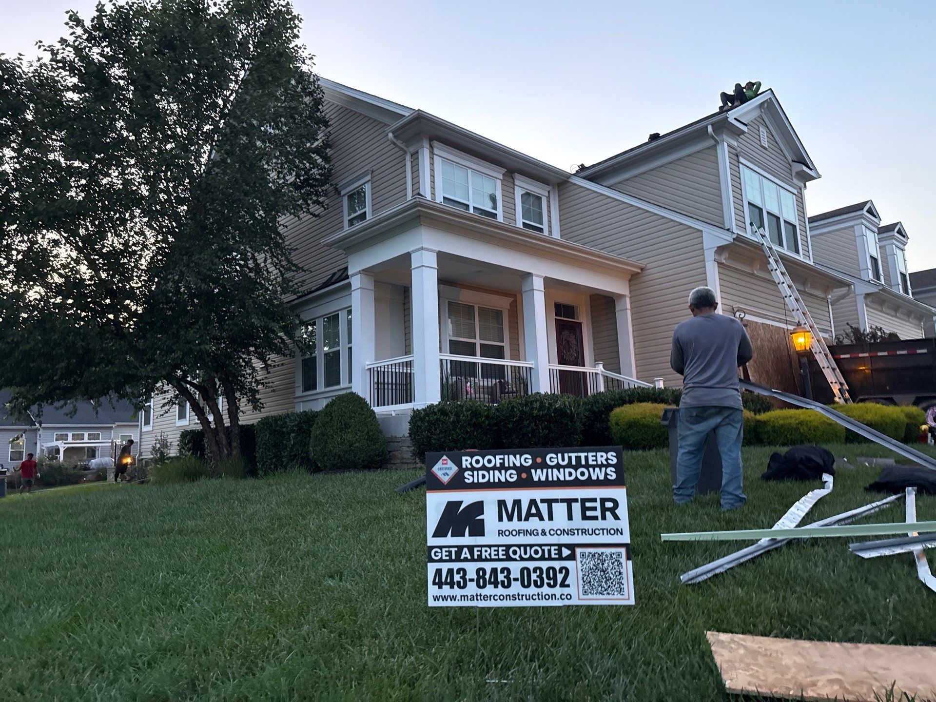 Residential Roofing Installation using GAF Timberline HDZ by Matter Roofing & Construction