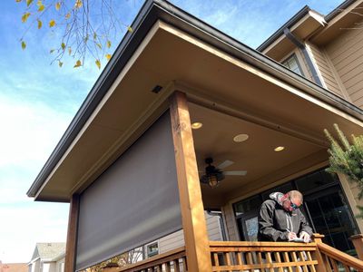 Outdoor Patio Shades using Exterior Screen Shades by Insolroll