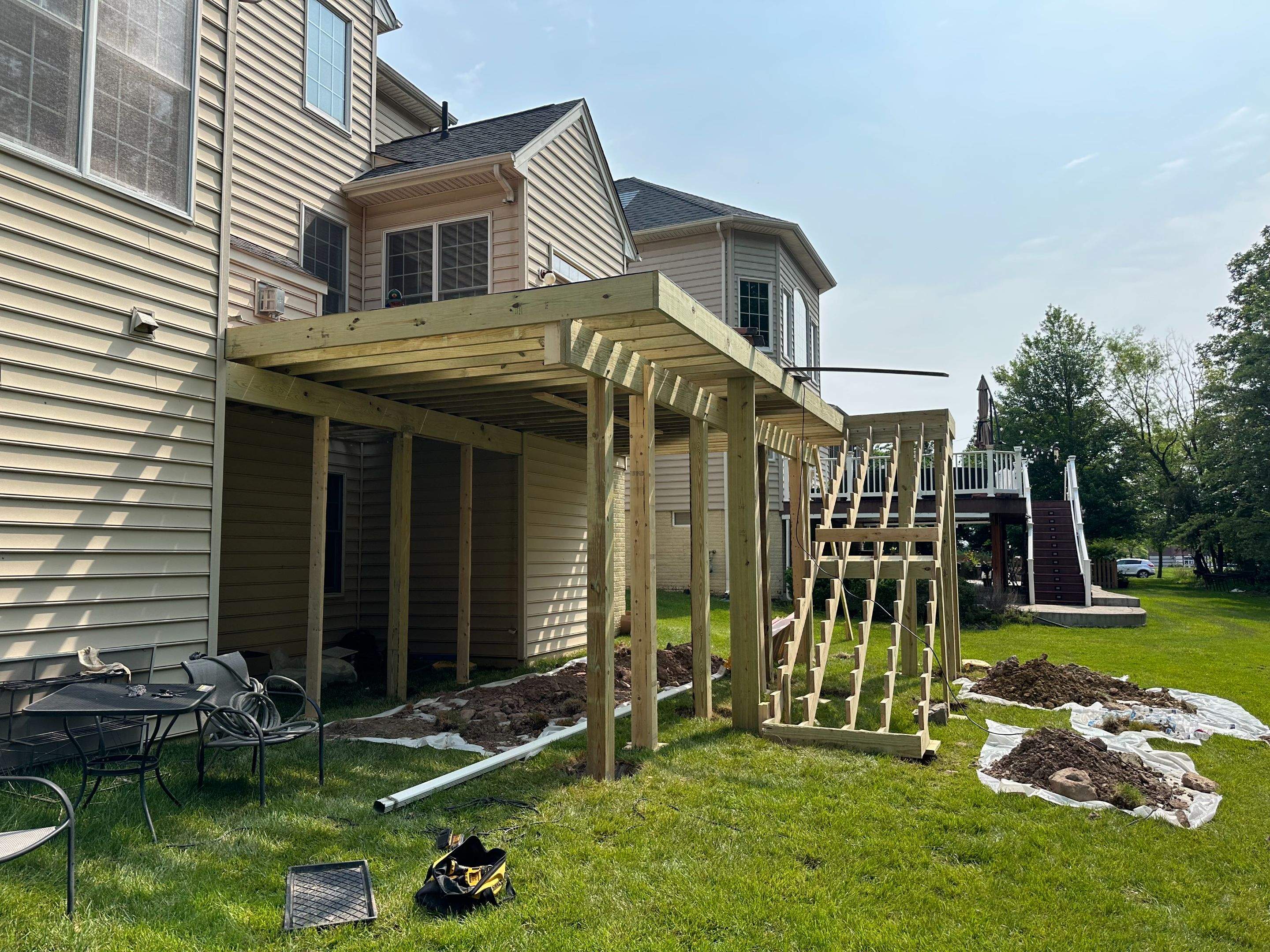 New Trex Composite Deck in South Riding, VA by Sunburst Construction Inc