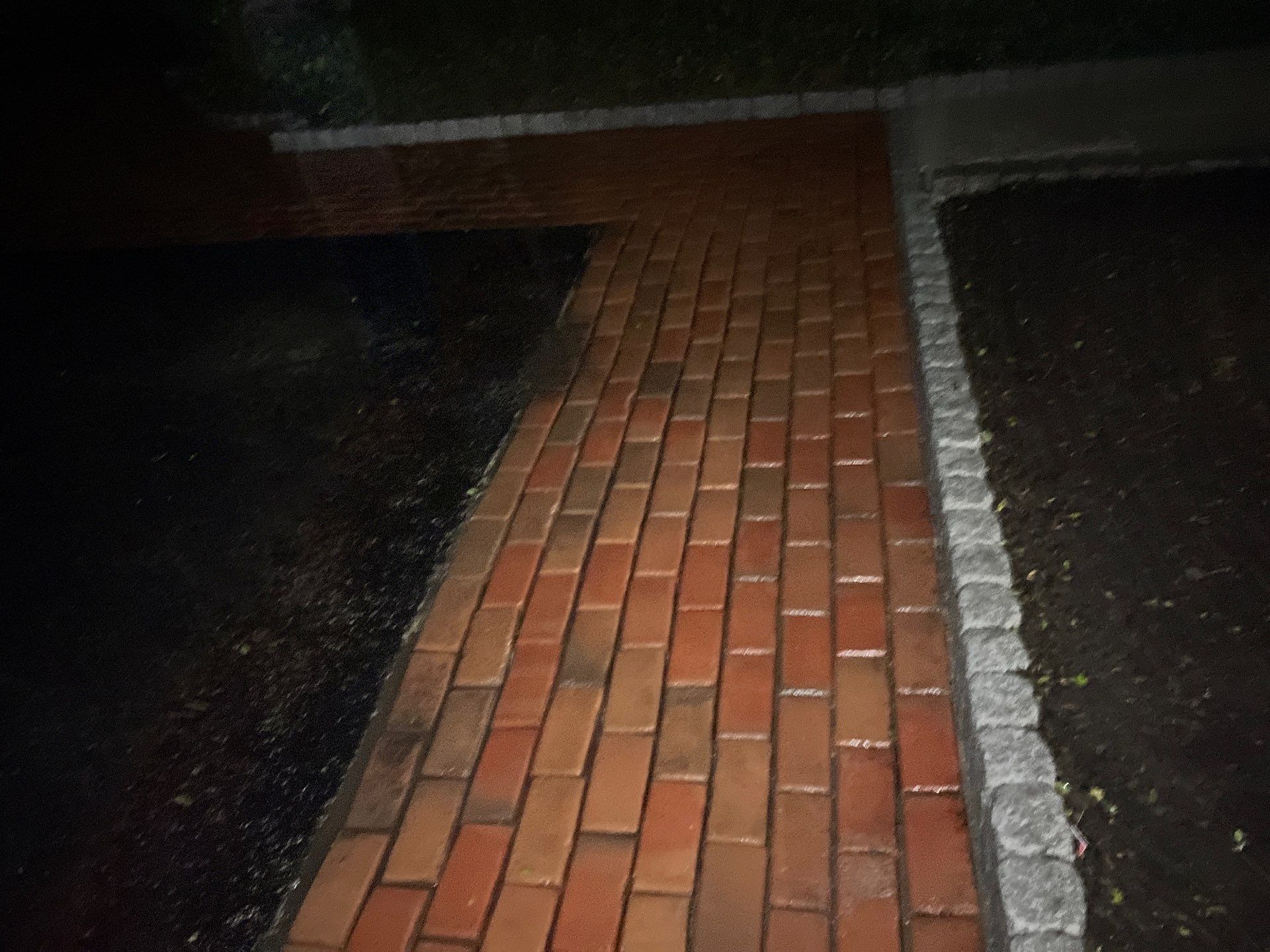 Brick paver clean, sand and seal.  using Algaecide, soft wash soap by Northern Power Washing LLC.