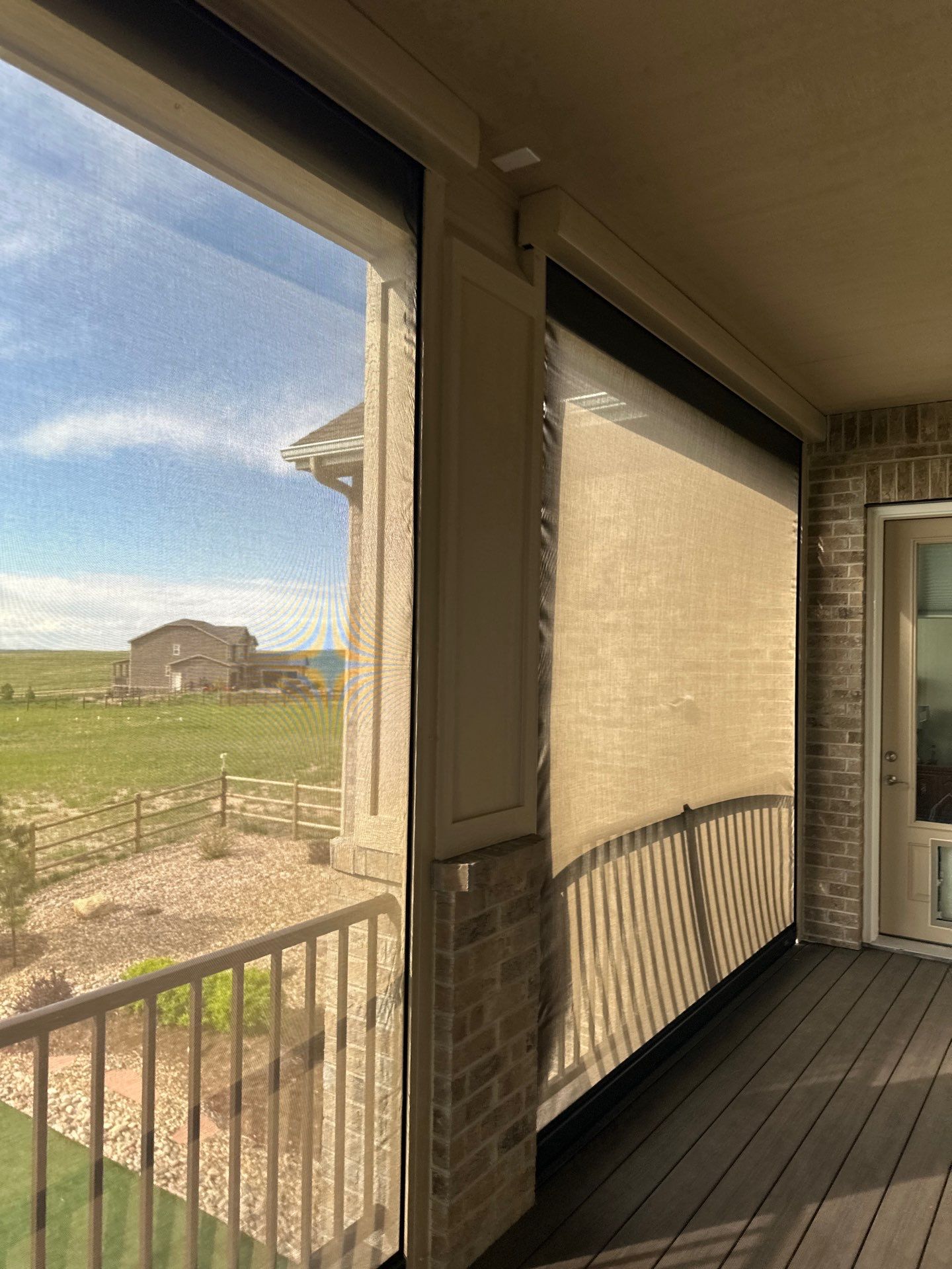 Motorized Screens using Progressive MagnaTrack Screens by Outdoor Solutions Colorado