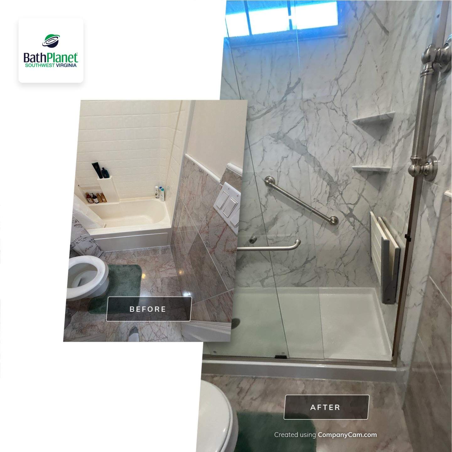 Tub to Shower by BathPlanet SW Virginia