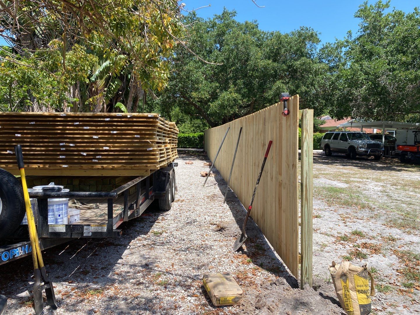 Bradenton, FL 6ft. Treated Board on Board Privacy Fence  by Asap fence and gates, LLC
