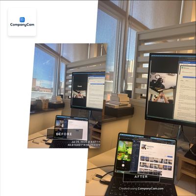 Modern Commercial Office Workspace Updates and Media Installation in Lincoln