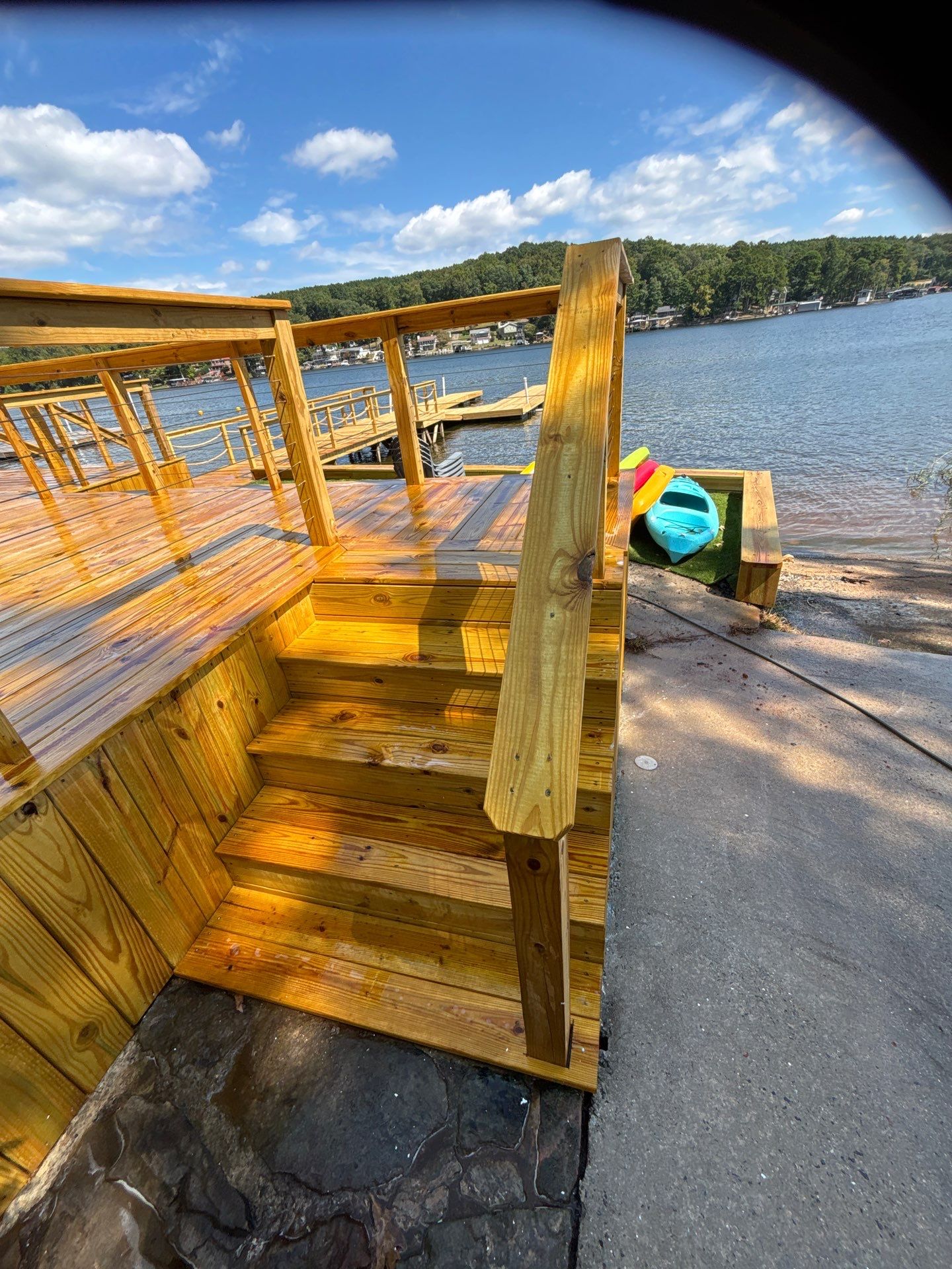 Wood Dock using Wood Sealant by DuraSeal