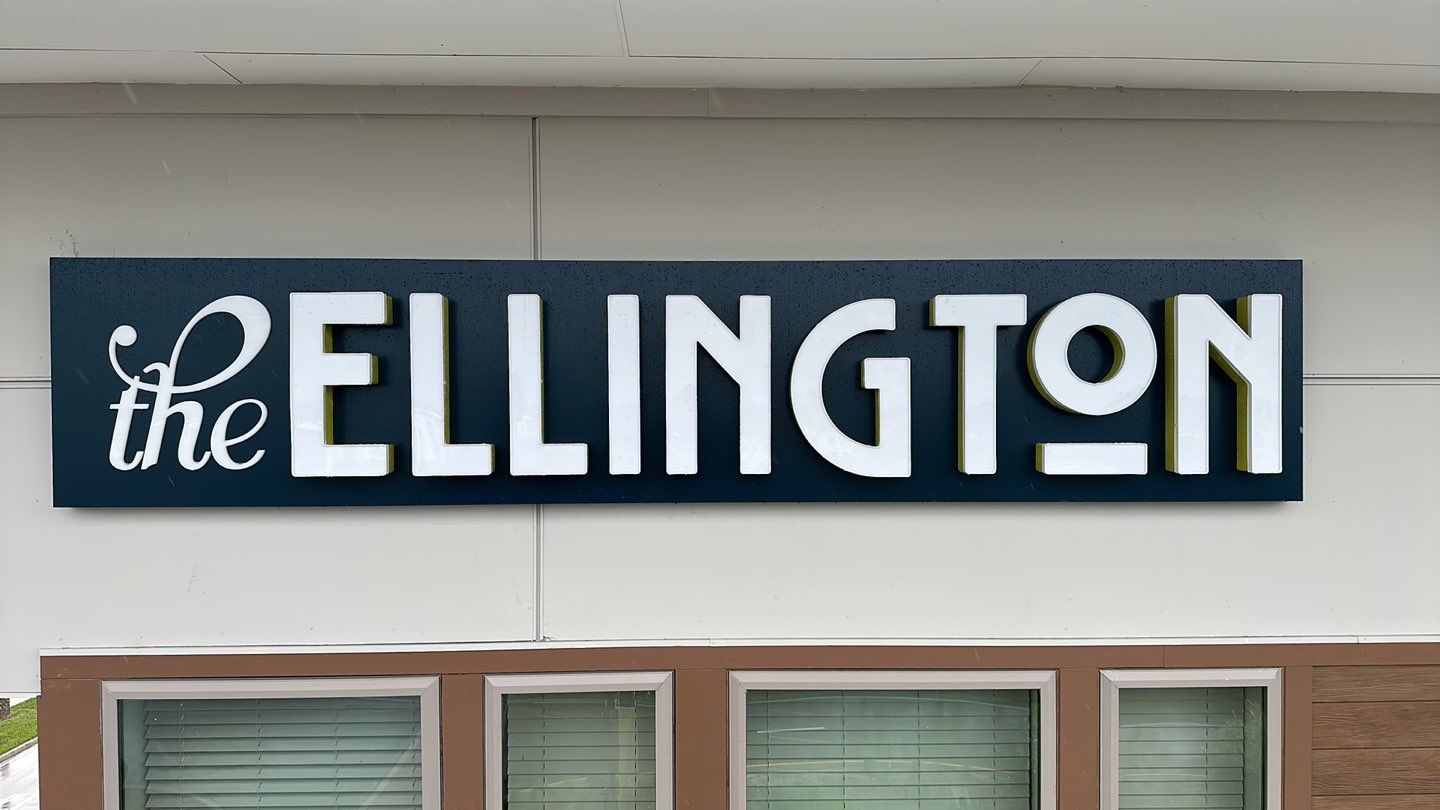 Channel Letters on Backer for Ellington by SignCrafters