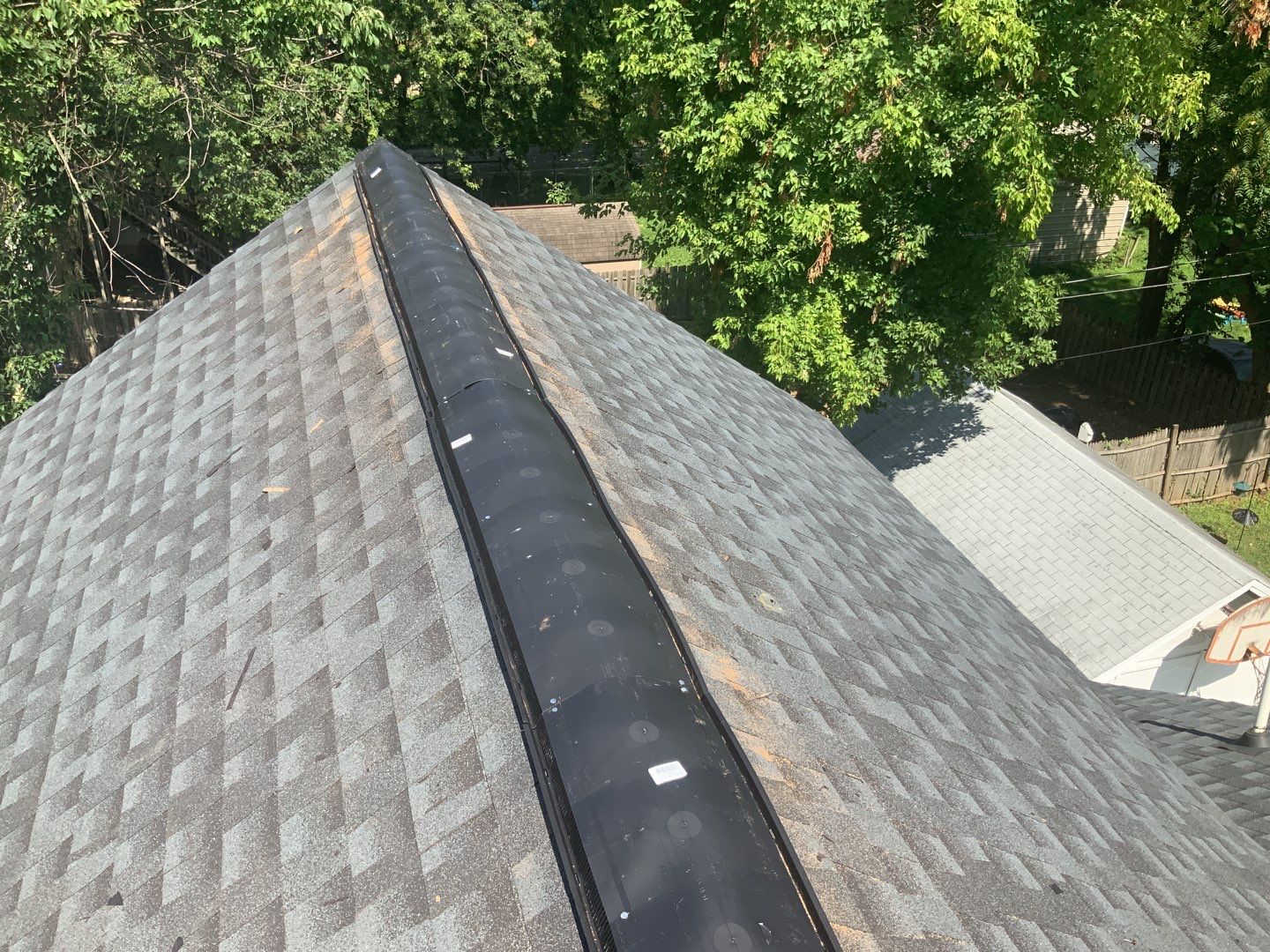 Residential Roofing Repair using Ridge Vent  by Alpha Design Services