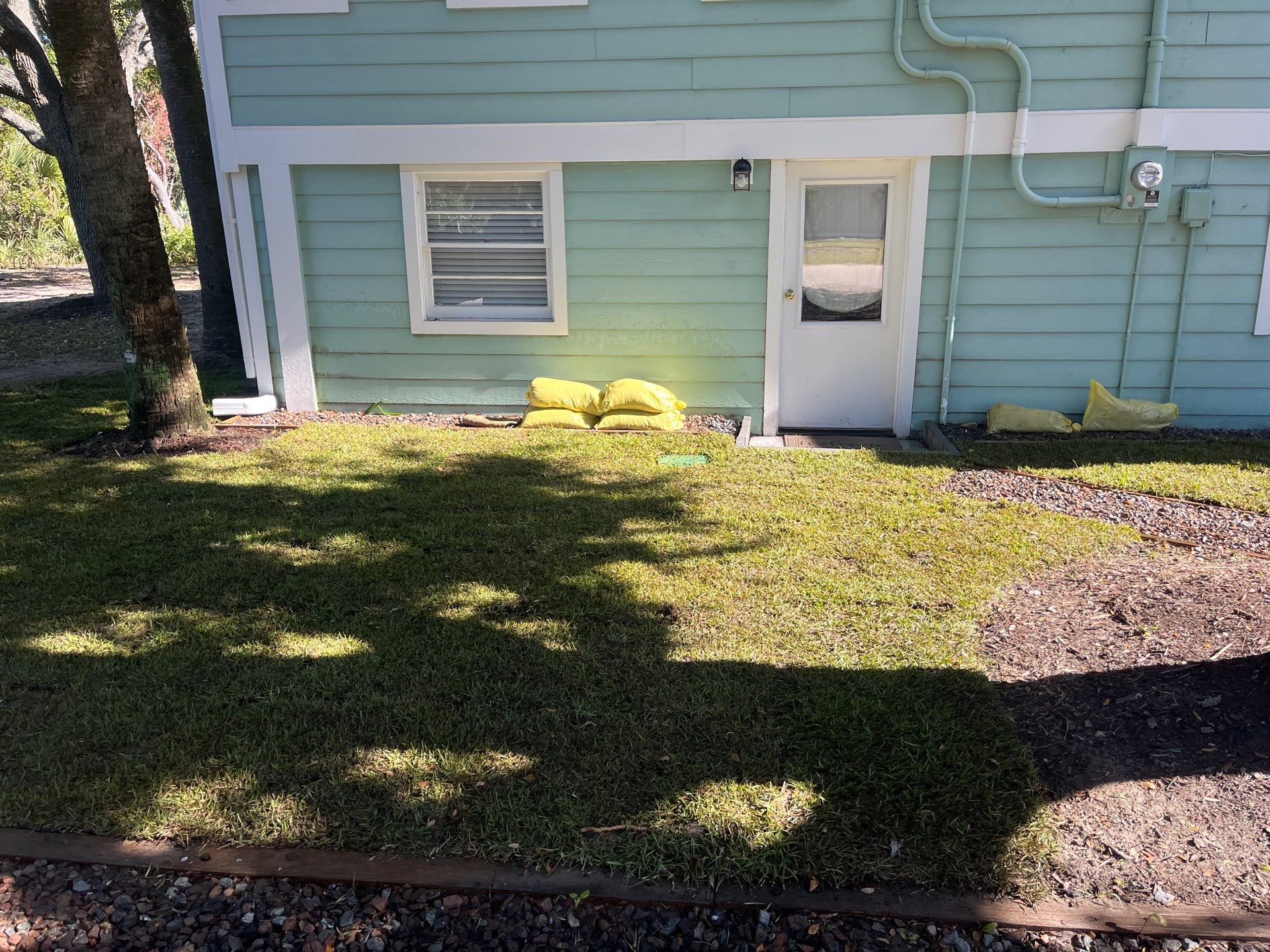 Drainage and Sod Project in Edisto Island by Hudson Bros Lawn Care LLC