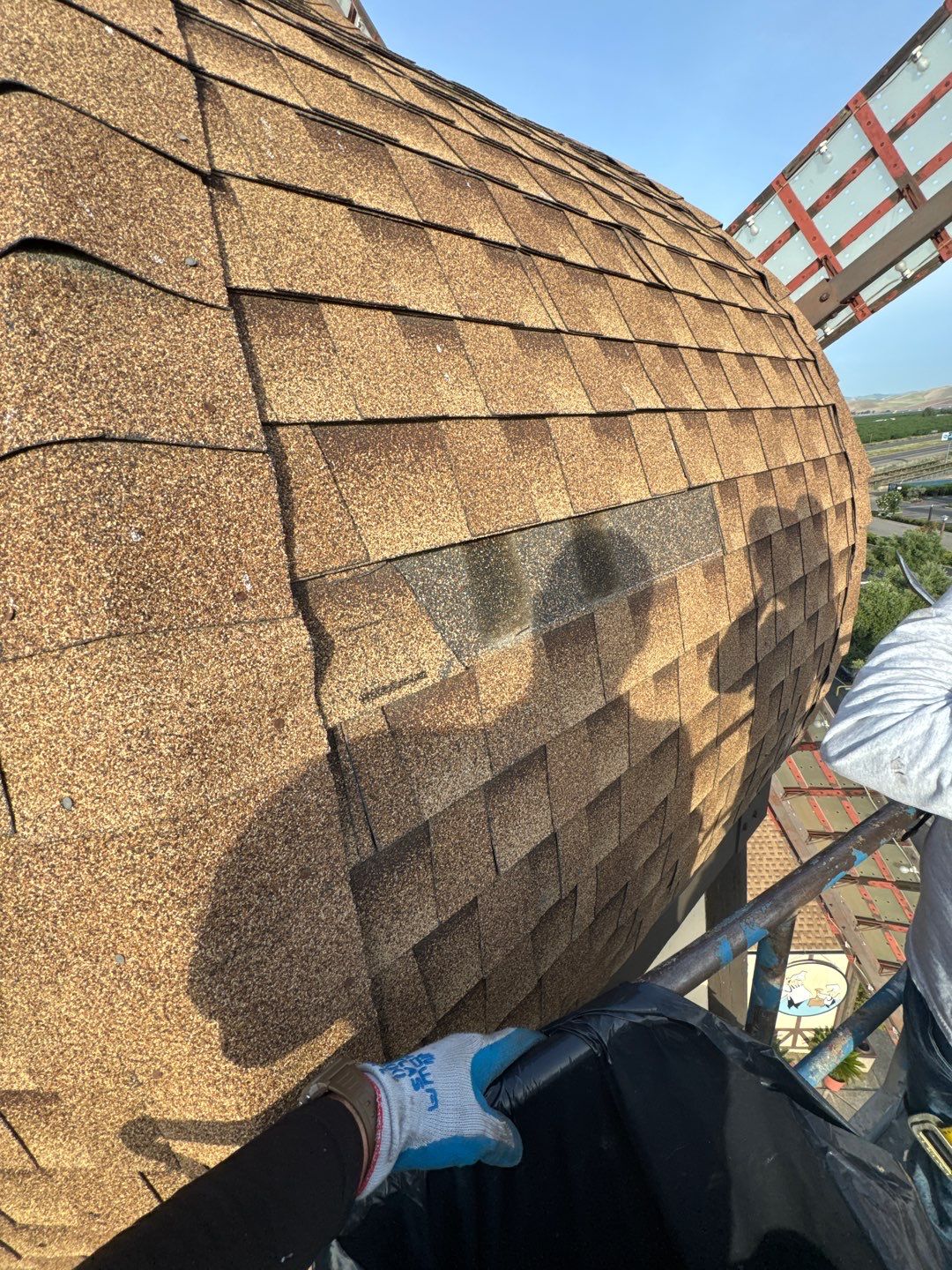 Spray foam and coatings using General Coatings acrylic coatings and spray foam by Straight Edge Roofing Inc