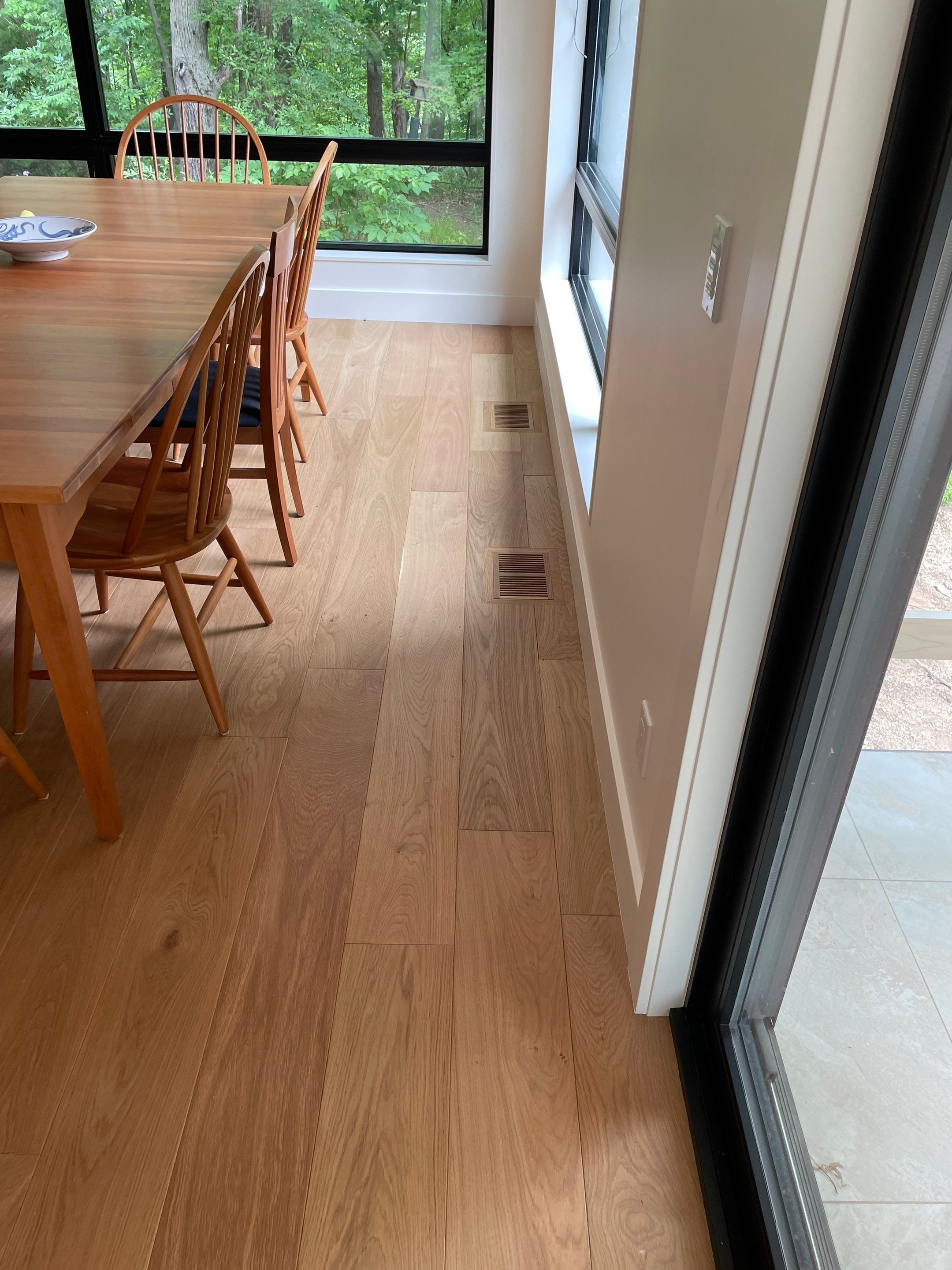 Engineered European White Oak with Matching Custom Stair Nose by RTBaldwin Hardwood Floors