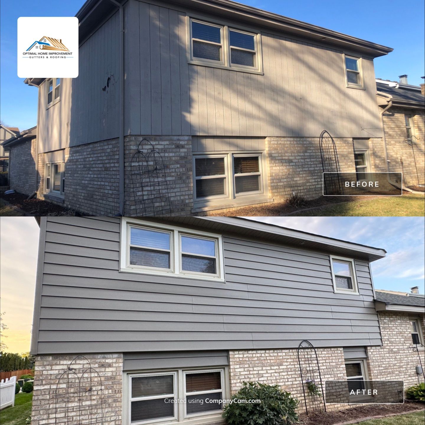 Roof, gutters and siding by Optimal Home Improvement 