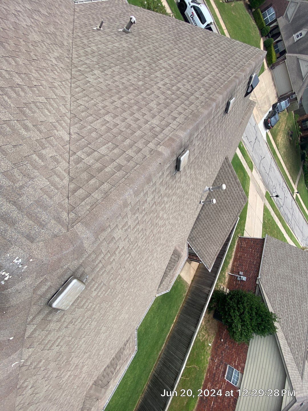 Hail Roof inspection in Jenks by Decor Roofing & Restoration