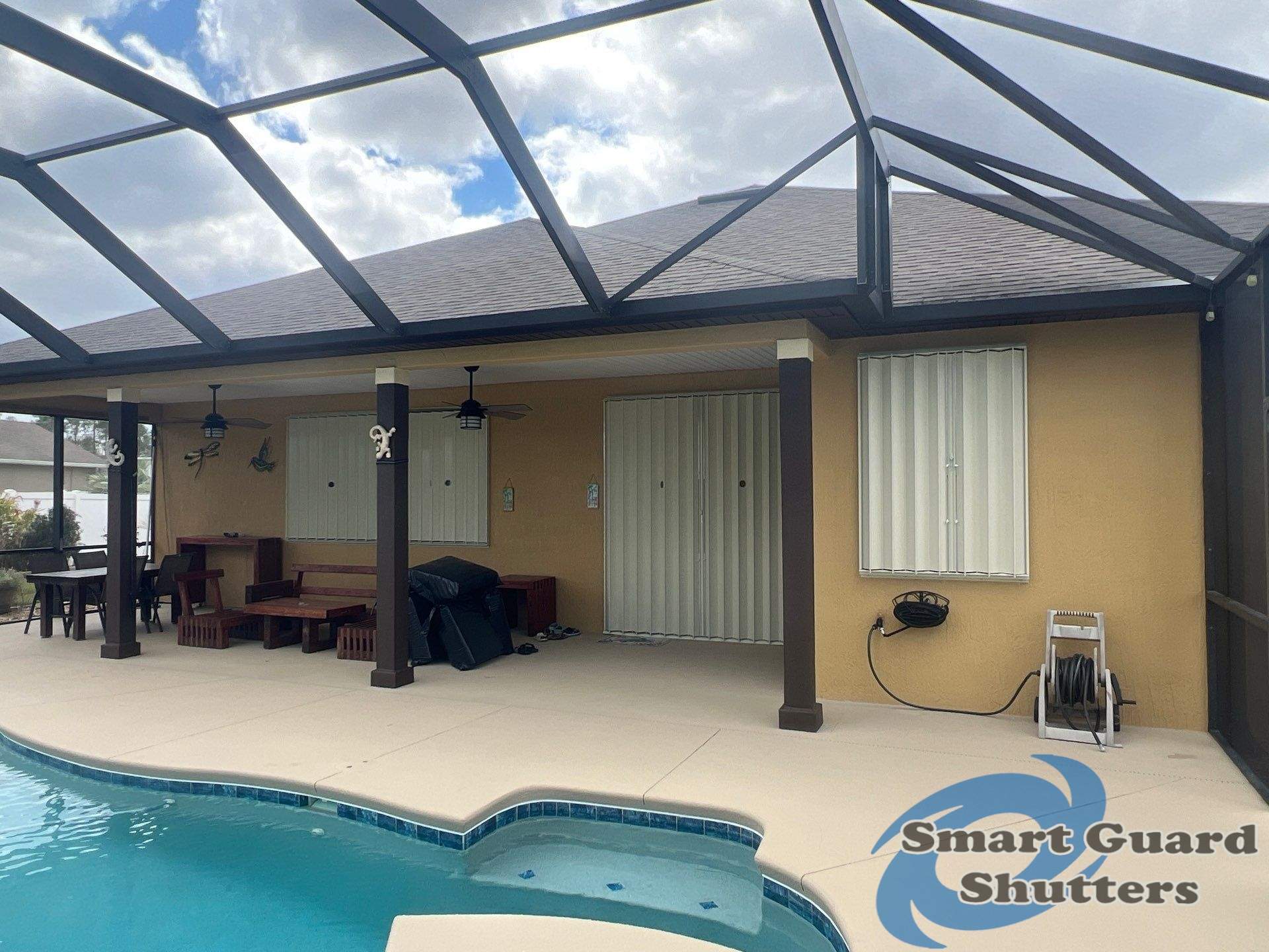 Hurricane Protection in Ivory by Smart Guard Shutters