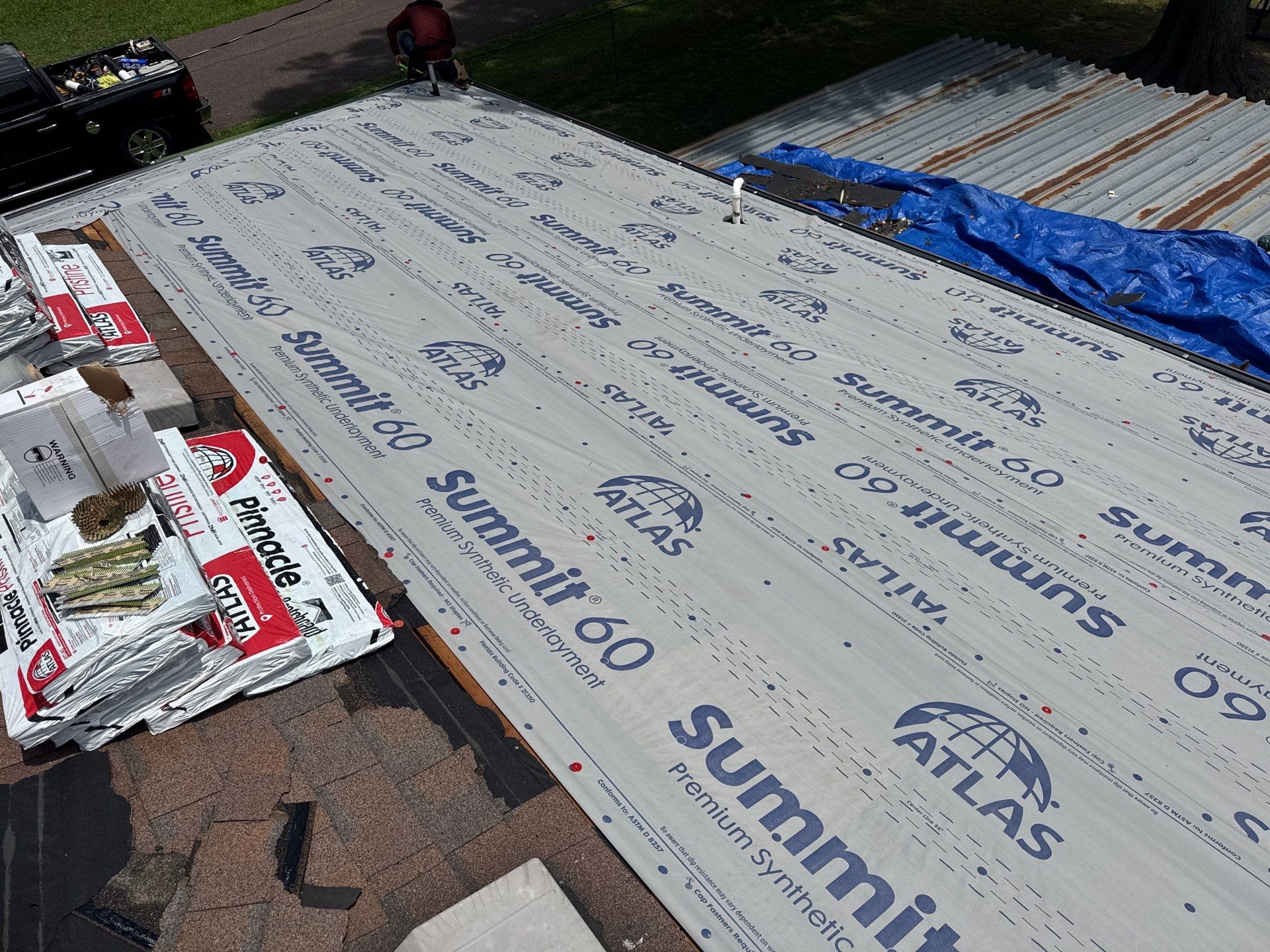 Residential Roofing Install - Atlas Pinnacle Pristine Shingles - Color Black Shadow  by Titan Commercial & Residential Roofing 