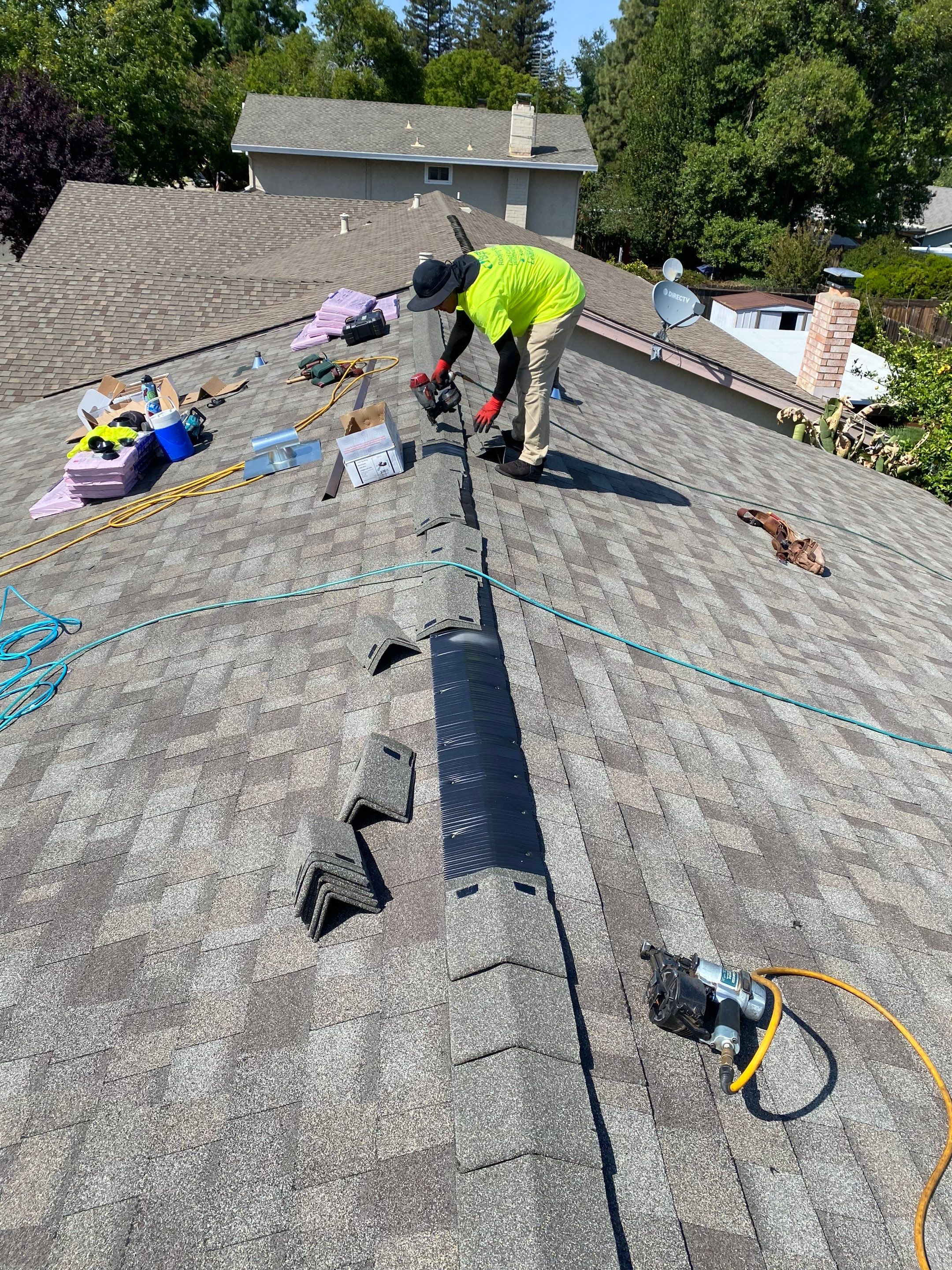 Residential Roofing Installation using Owens Corning Roofing Shingles by Byers Enterprises 