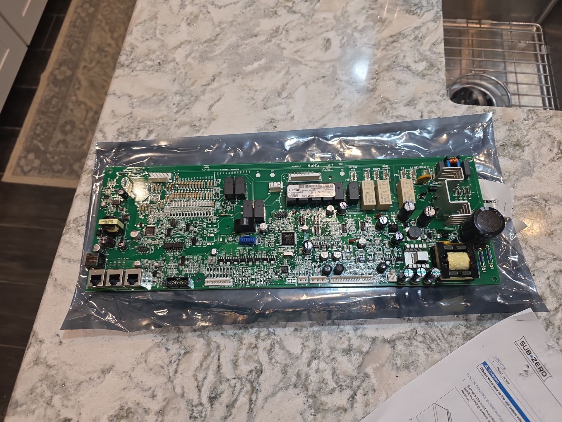 Sub-Zero Refrigerator Electronic Control Board and Lighting Repair in Mount Dora by AMB-WORKS APPLIANCE REPAIR