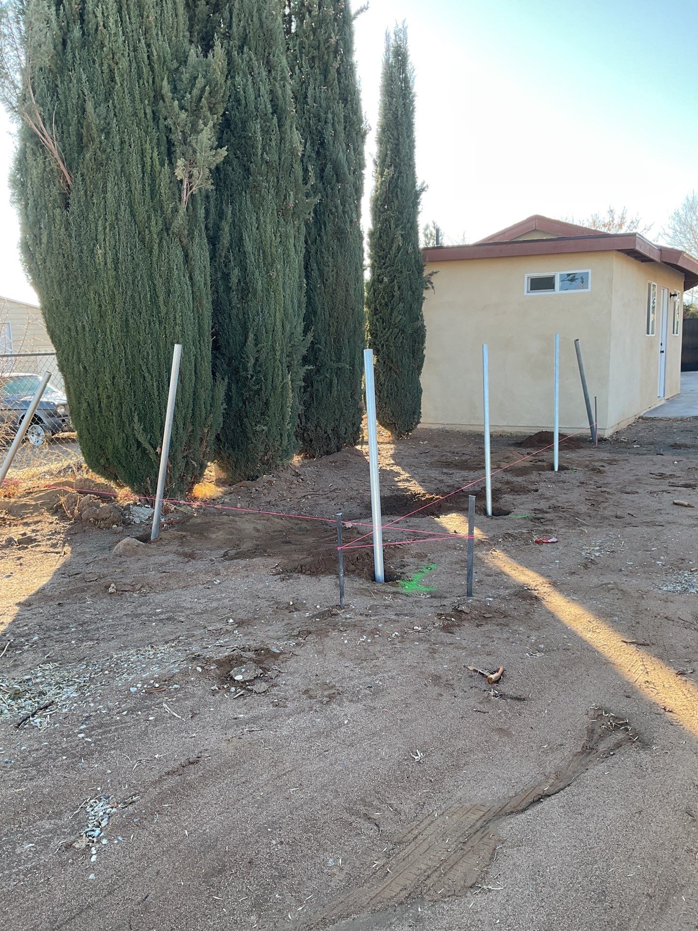 Fence Installation using chain -link by Fence Guys Inc. 