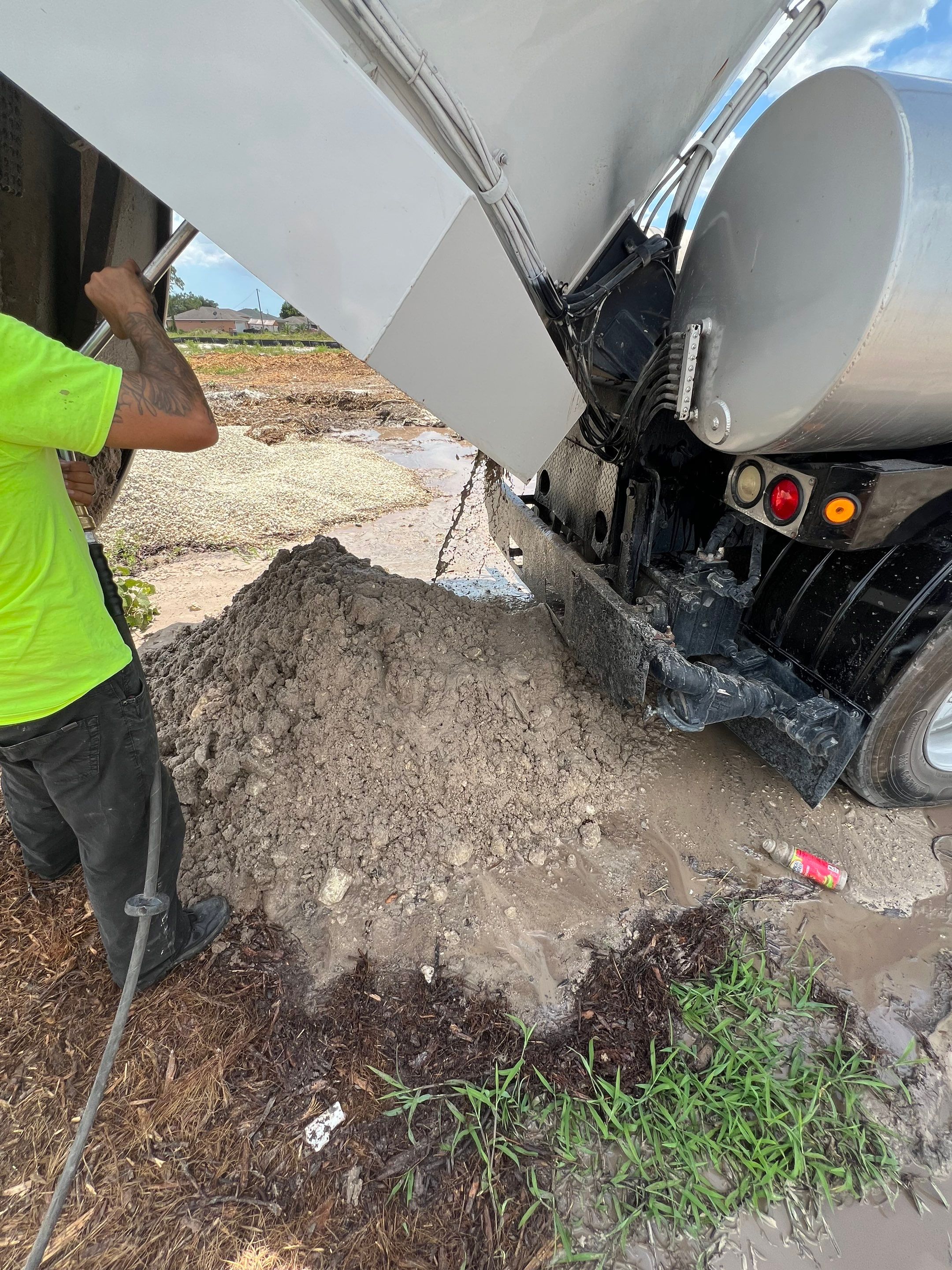 Lehigh Acres New Construction Sewer System Catch Basin Cleaning by APS Power & Water