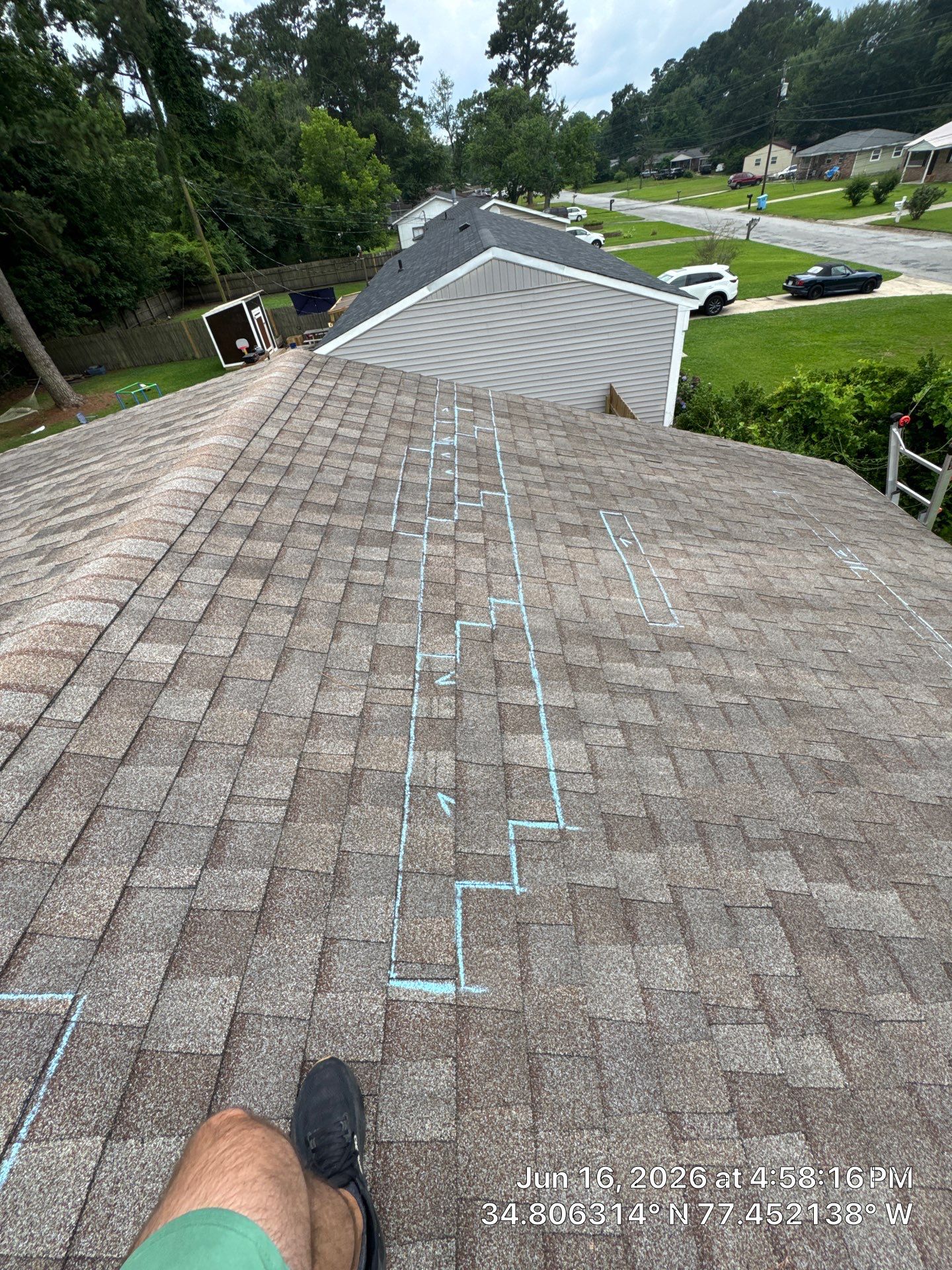 Comprehensive Asphalt Shingle Roof Inspection and Damage Assessment in Jacksonville by North Carolina Roofs