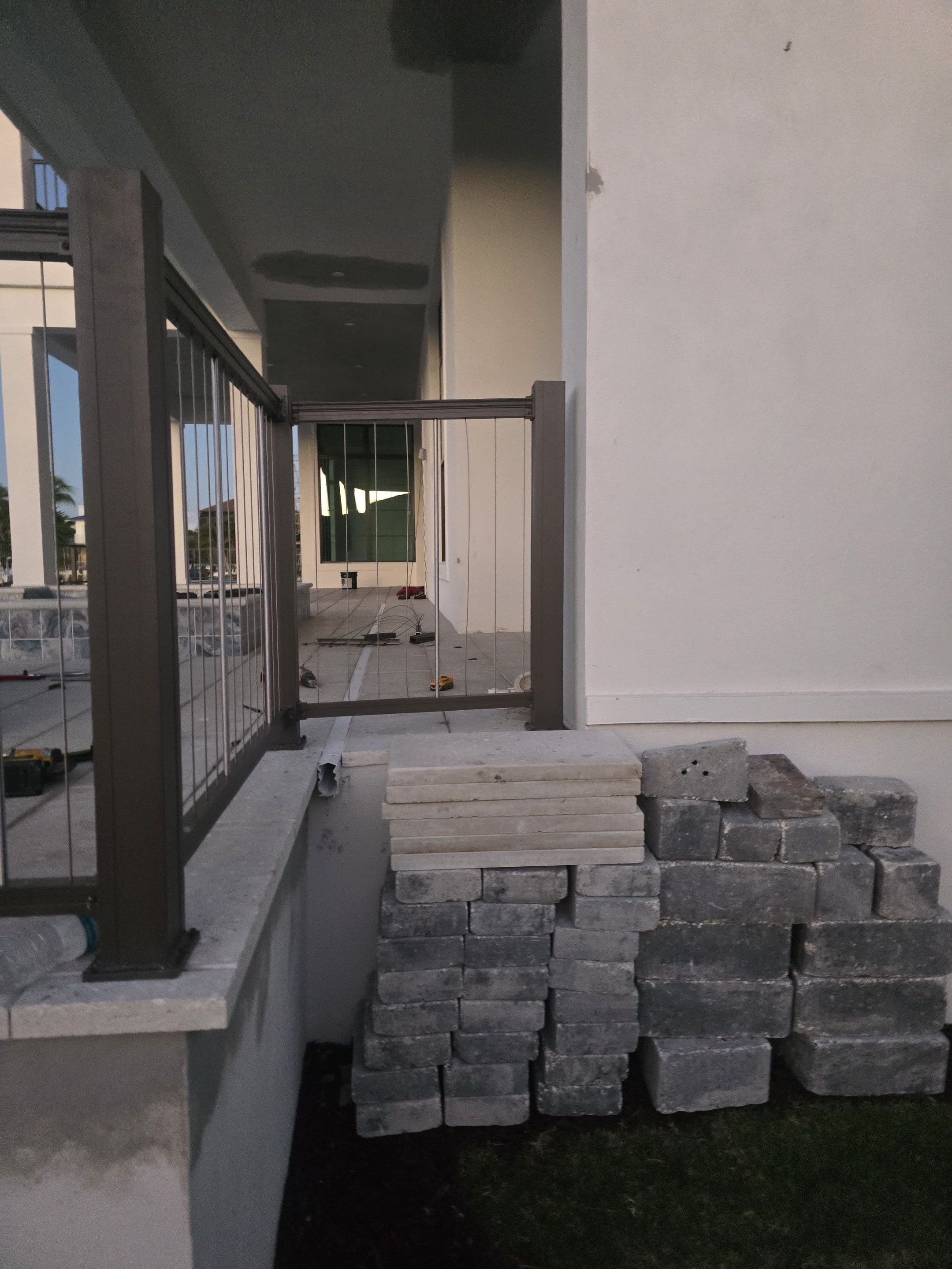 Bronze Aluminum Fence and Cable Railing in Marco Island by True Fence LLC