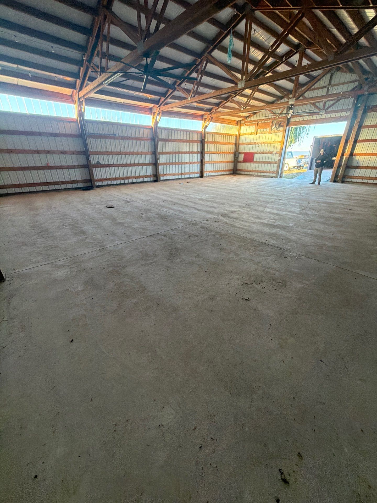 Pole Barn Shop Floor Coating and Concrete Repair in Royal City by Croc Coatings, LLC