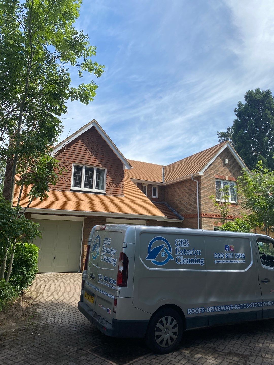 Roof Clean - Biocide Treatment using Honda 15lpm Low Pressure Washing Machine by Ges Exterior Cleaning ltd