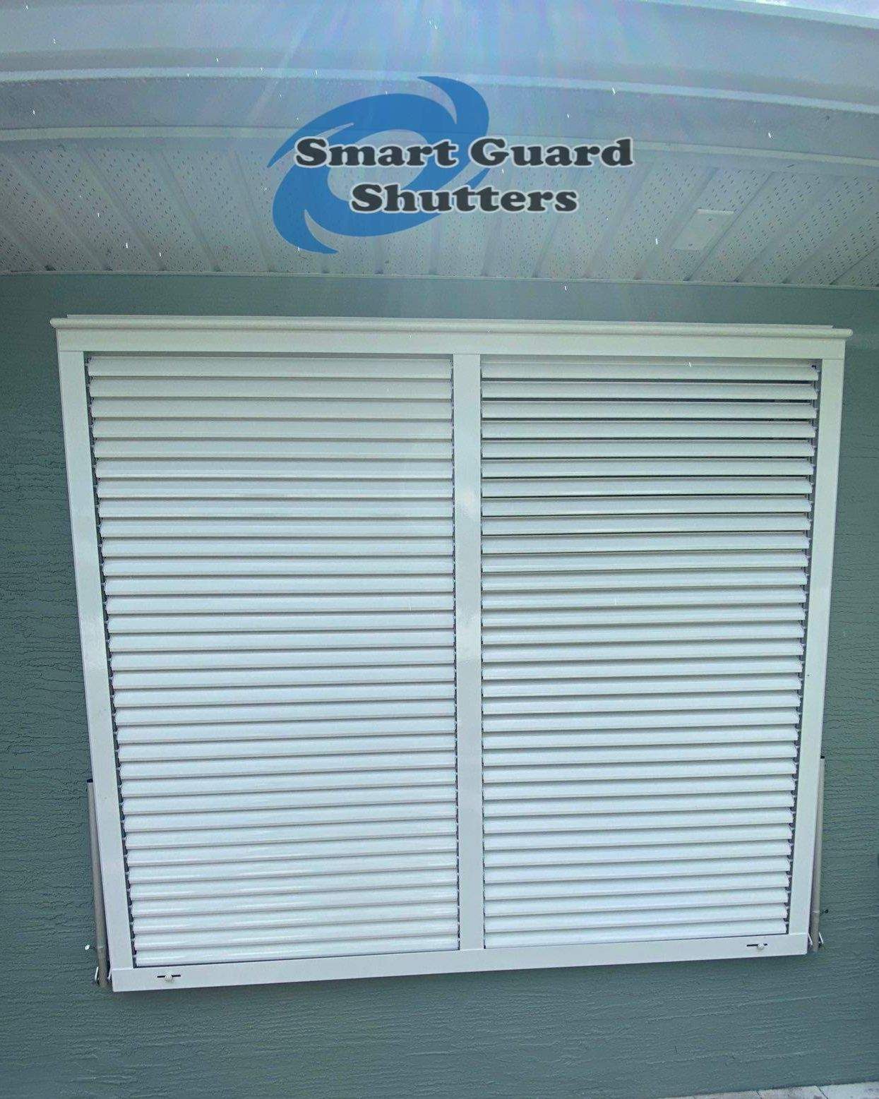Hurricane Protection in White by Smart Guard Shutters