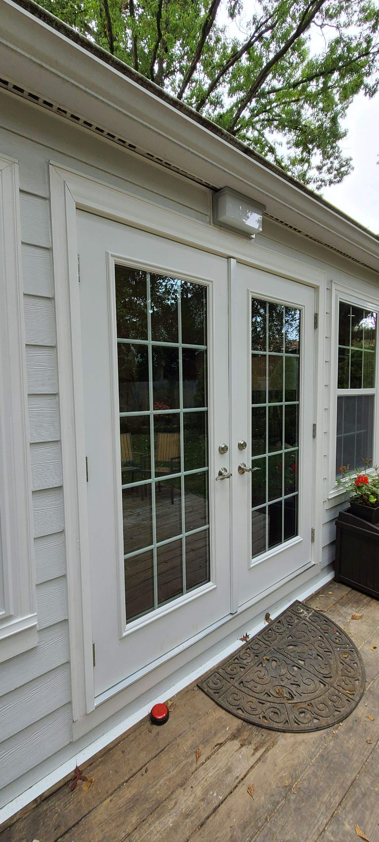James Hardie porch siding install with custom PVC Trim by Window Depot of Annapolis