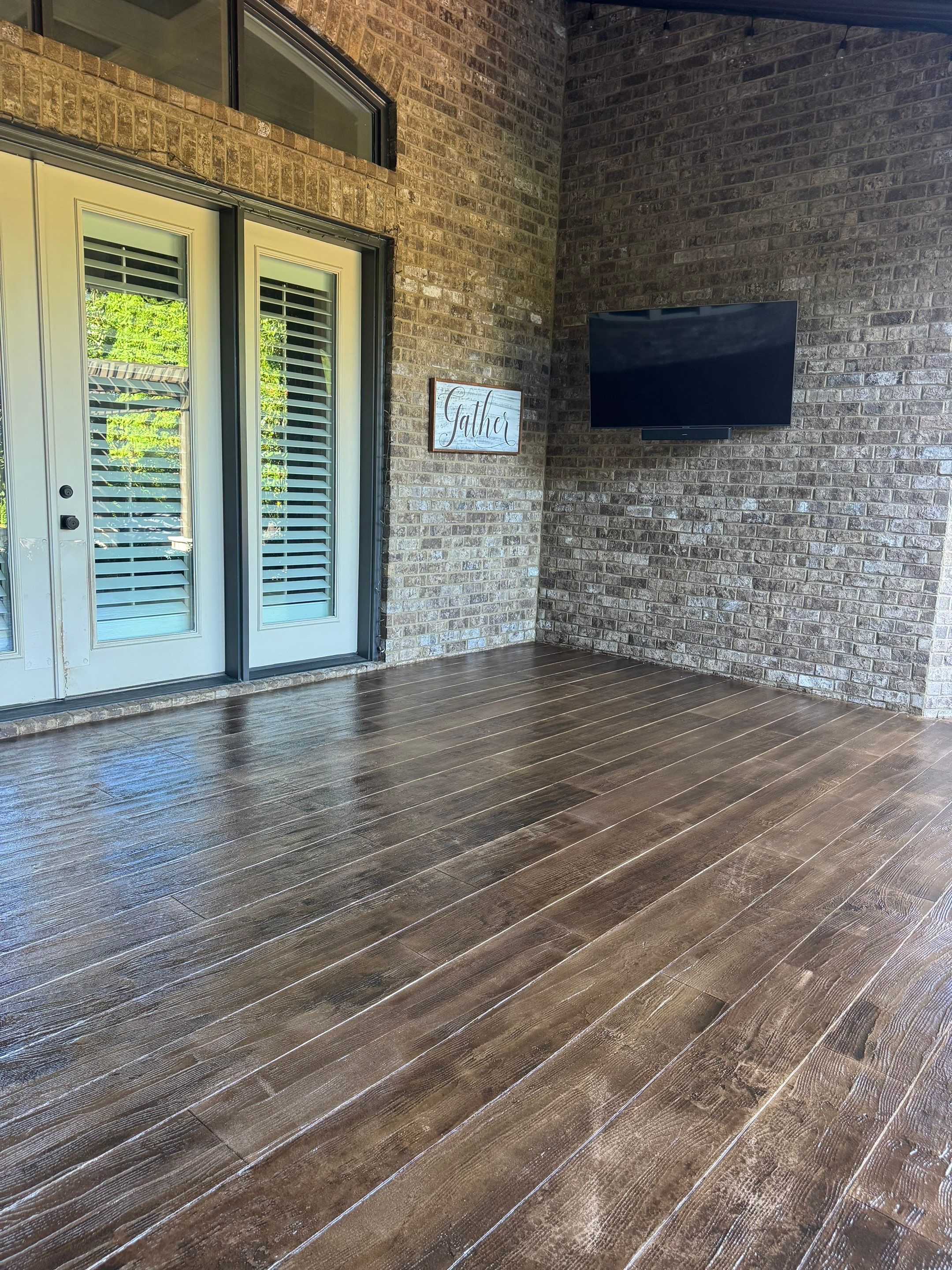 Project in Thompson's Station by Mecham Decorative Concrete