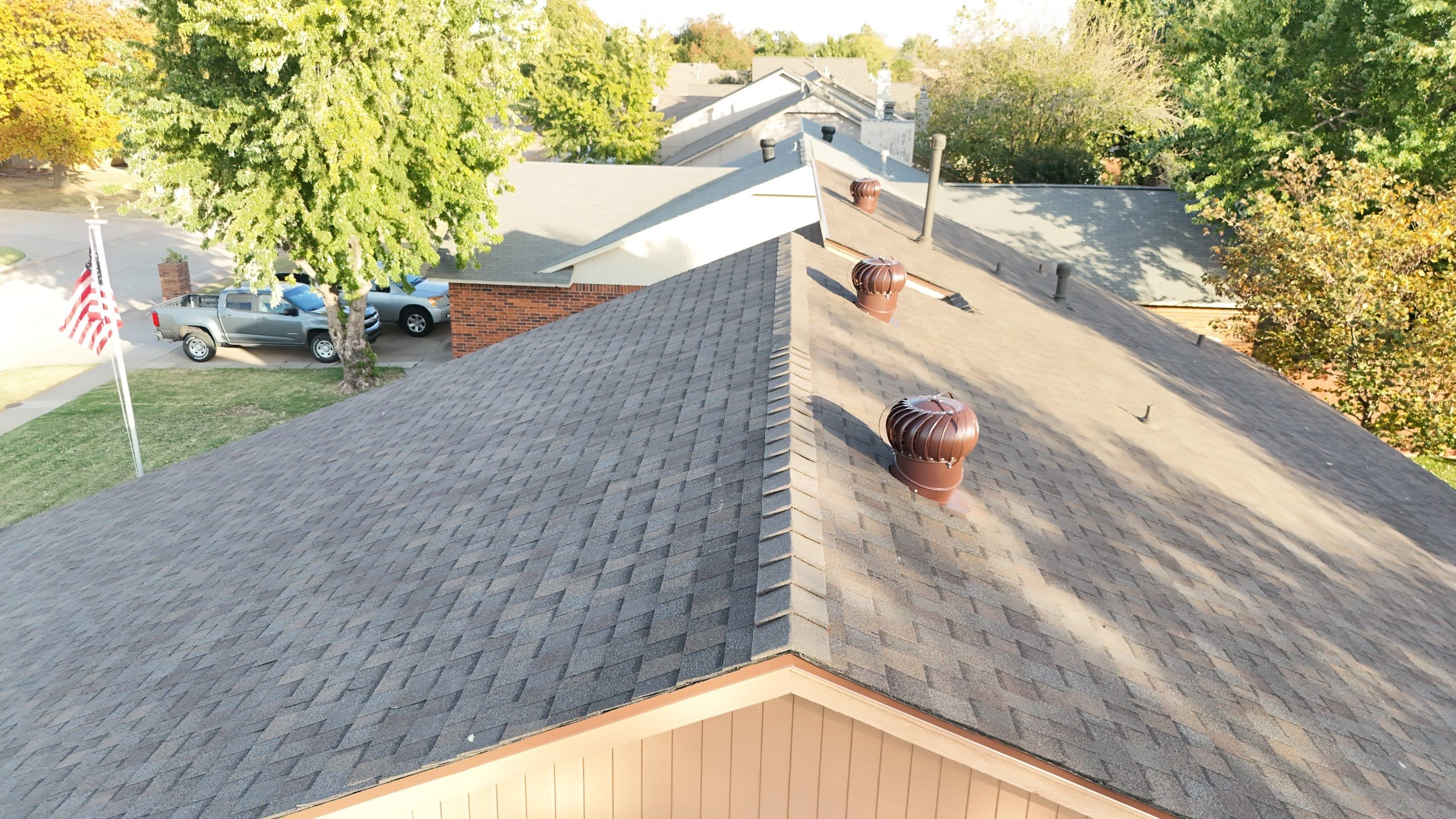Residential Roofing Installation using tamco stormflex rustic slate by Thunder City Roofing