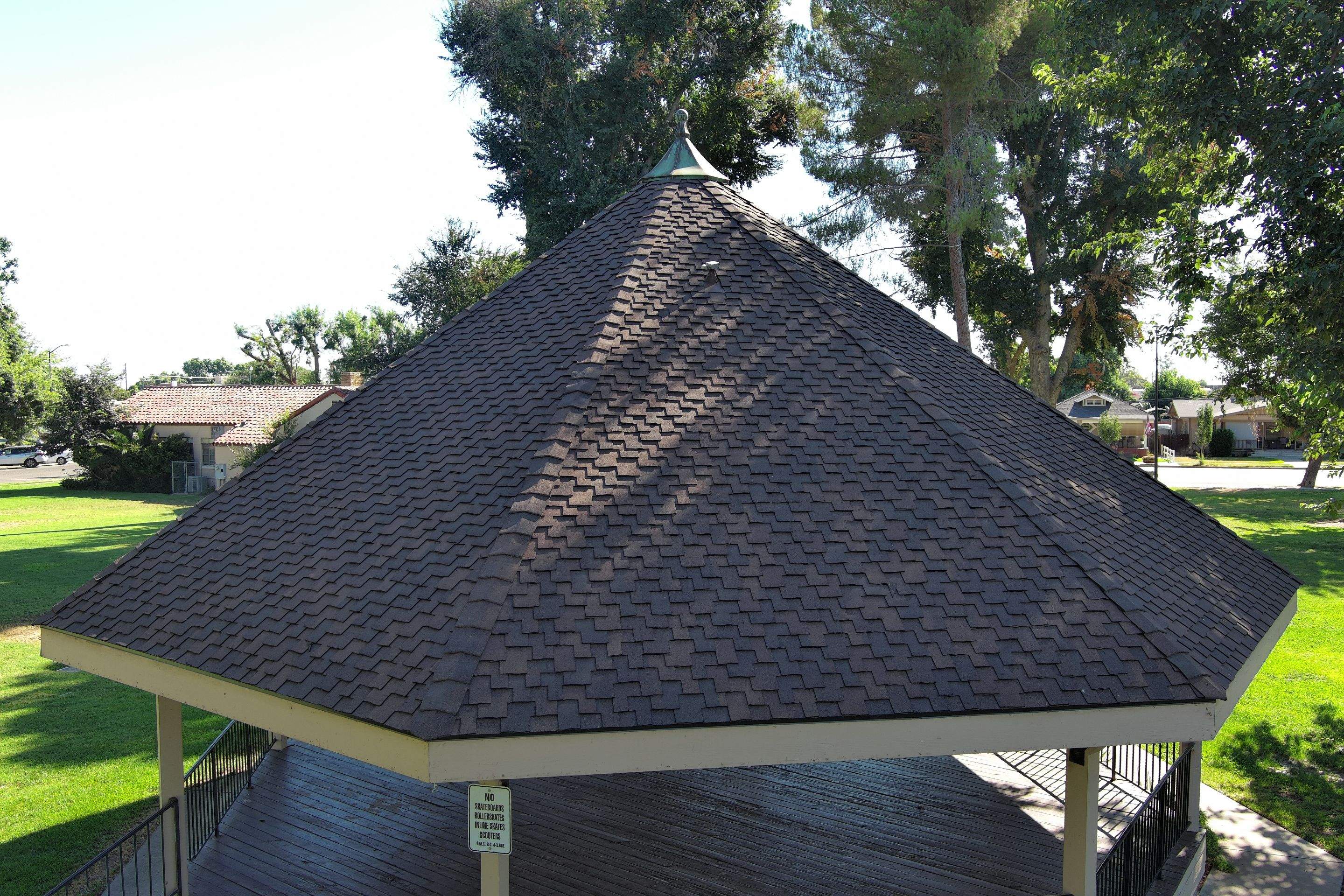 City of Gustine Gazebo project by Straight Edge Roofing Inc