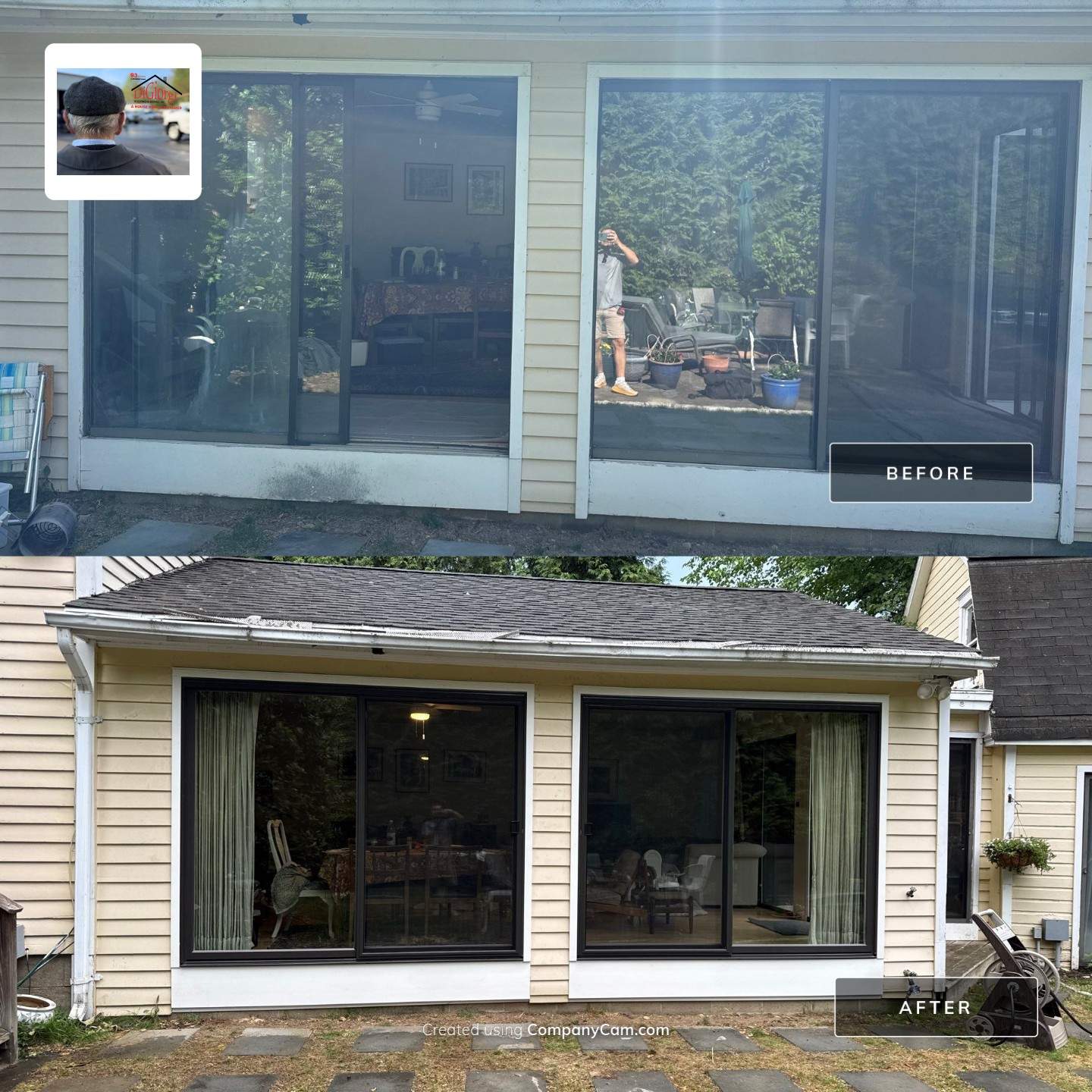 Infinity By Marvin Patio Door Installation by DiGiorgi Roofing and Siding Inc