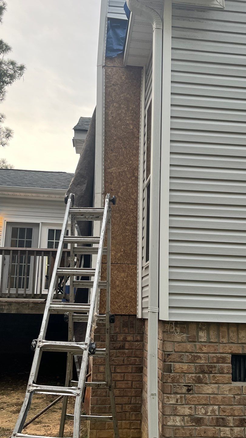 Roof Repair and Chimney Framing Repair by Midlands Roofing & Exteriors