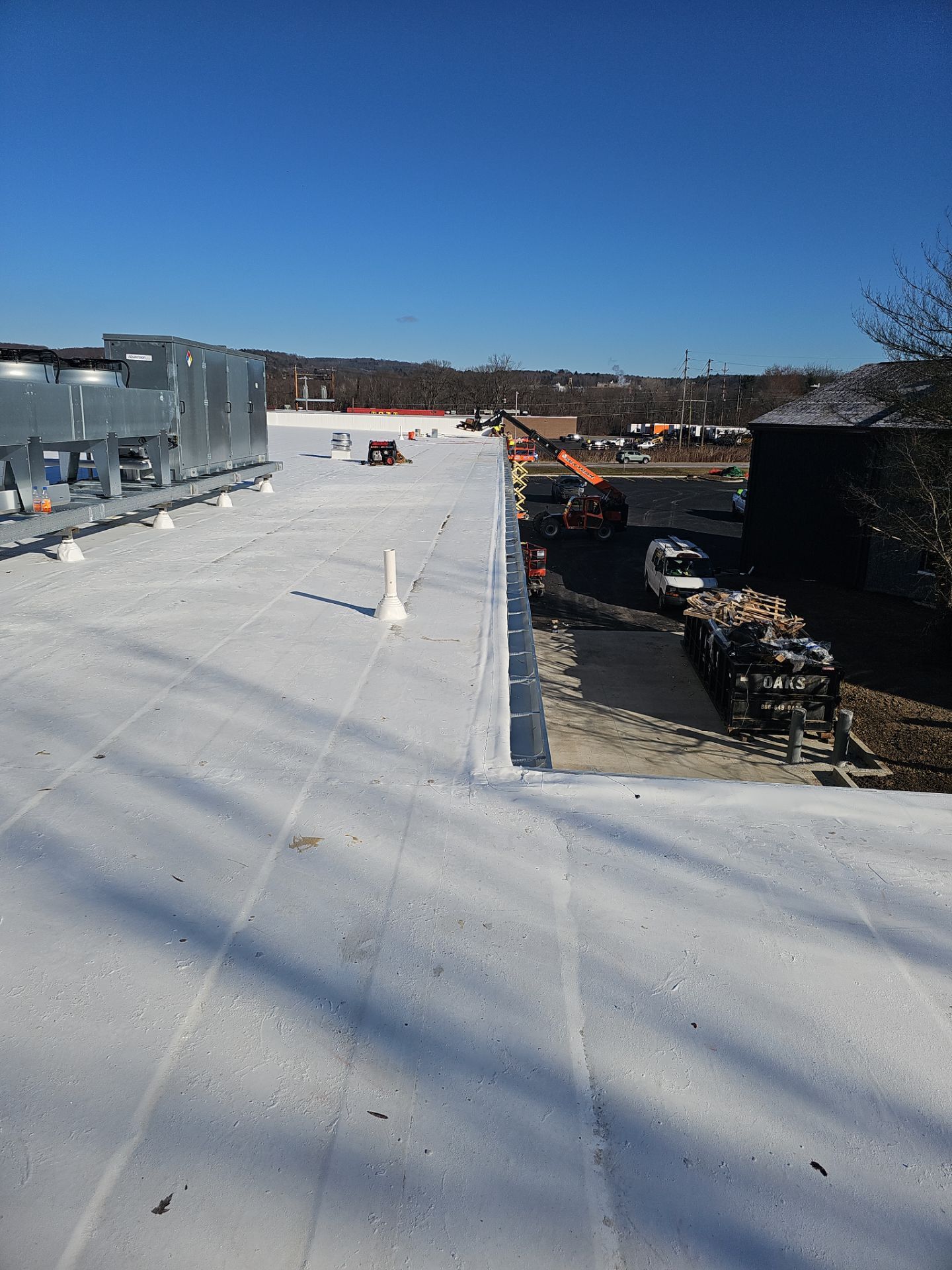 Commercial Roofing Installation using Insulated roof and wall panels by Nitro Roofing and Construction