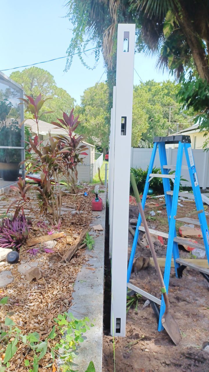 Venice, FL 6ft. Tall White Vinyl Privacy Fence  by Asap fence and gates, LLC