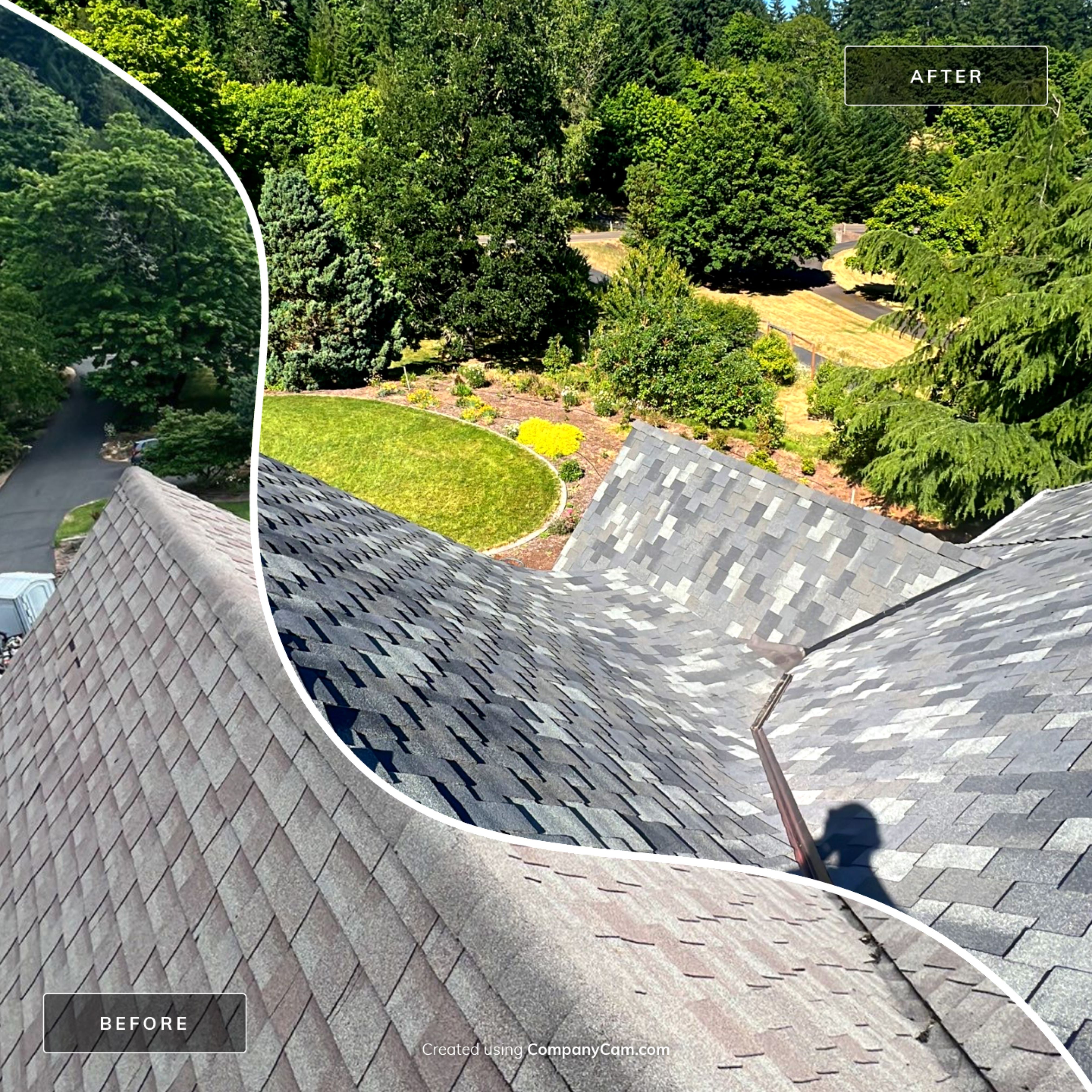 Residential Roofing Installation using Malarkey Windsor 50 Year Shingle (Color: Storm Grey) by Orezona Building & Roofing Company, Inc.
