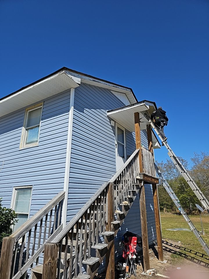 Interior and exterior renovation using Royal Building Products  by Indigo State Roofing