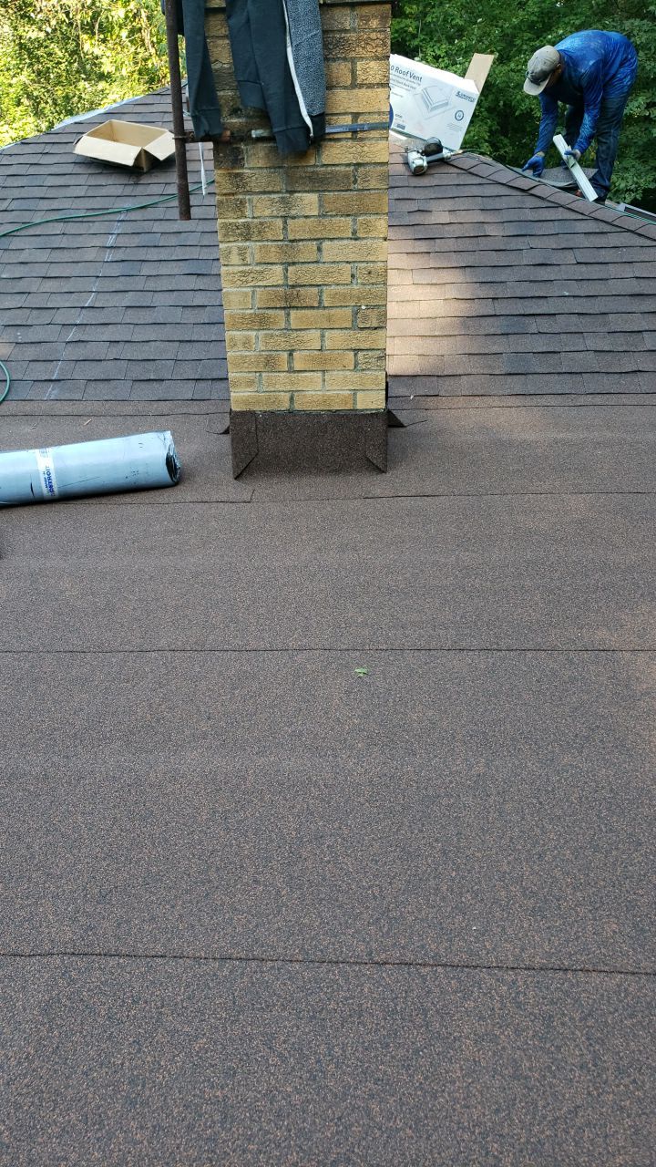 Atlas Pinnacle Pristine Scotchgard: Hickory Drip Edge: Musket brown by Eagle Eye Roofing