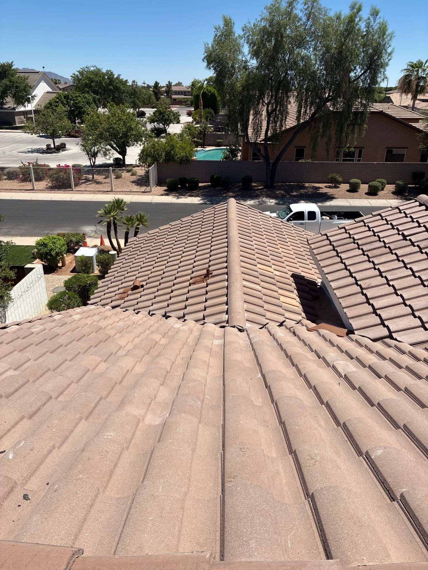 Tile Reset with water test in Gilbert by Weather-Tite Roofing