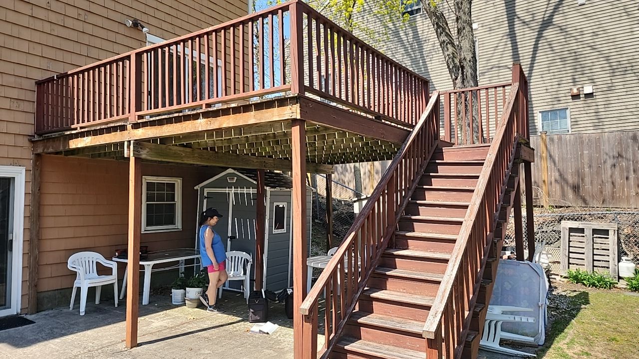 Deck and siding in newton, MA by UBrothers Construction