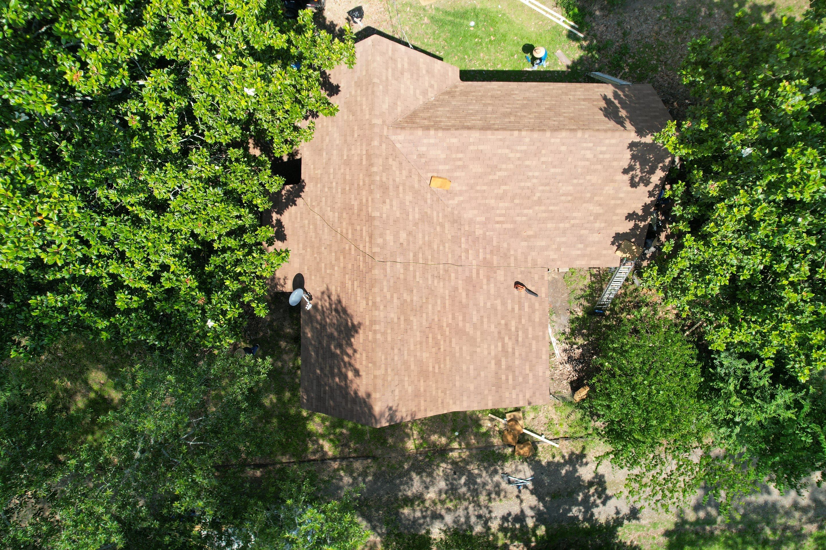 Storm Restoration Reroof: 25 Year 3-Tab Shingle by Hostetler Roofing