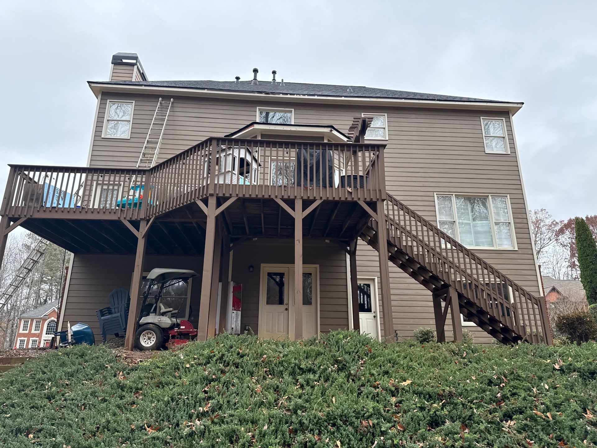 Exterior Painting and Trim Transformation in Acworth Georgia by Swift Home Renovations