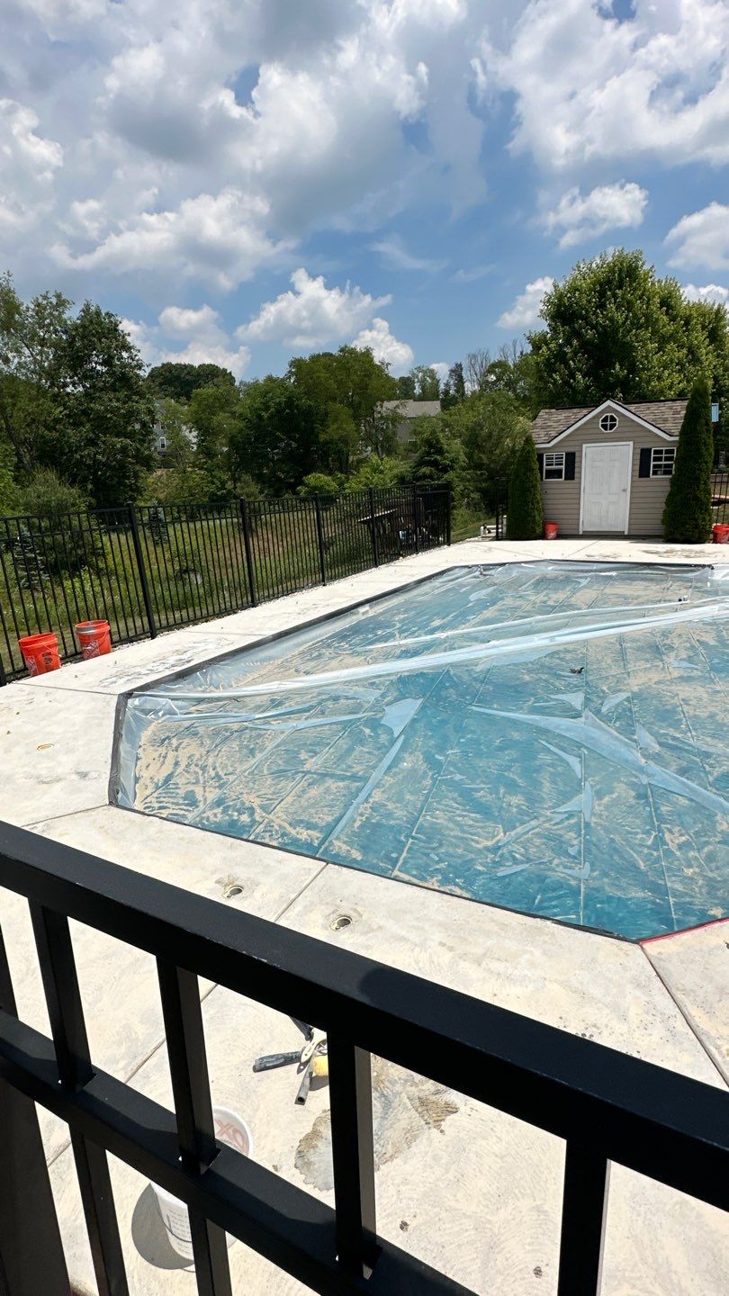Pool Deck Project in Gibsonia by Floors in a Day, Inc