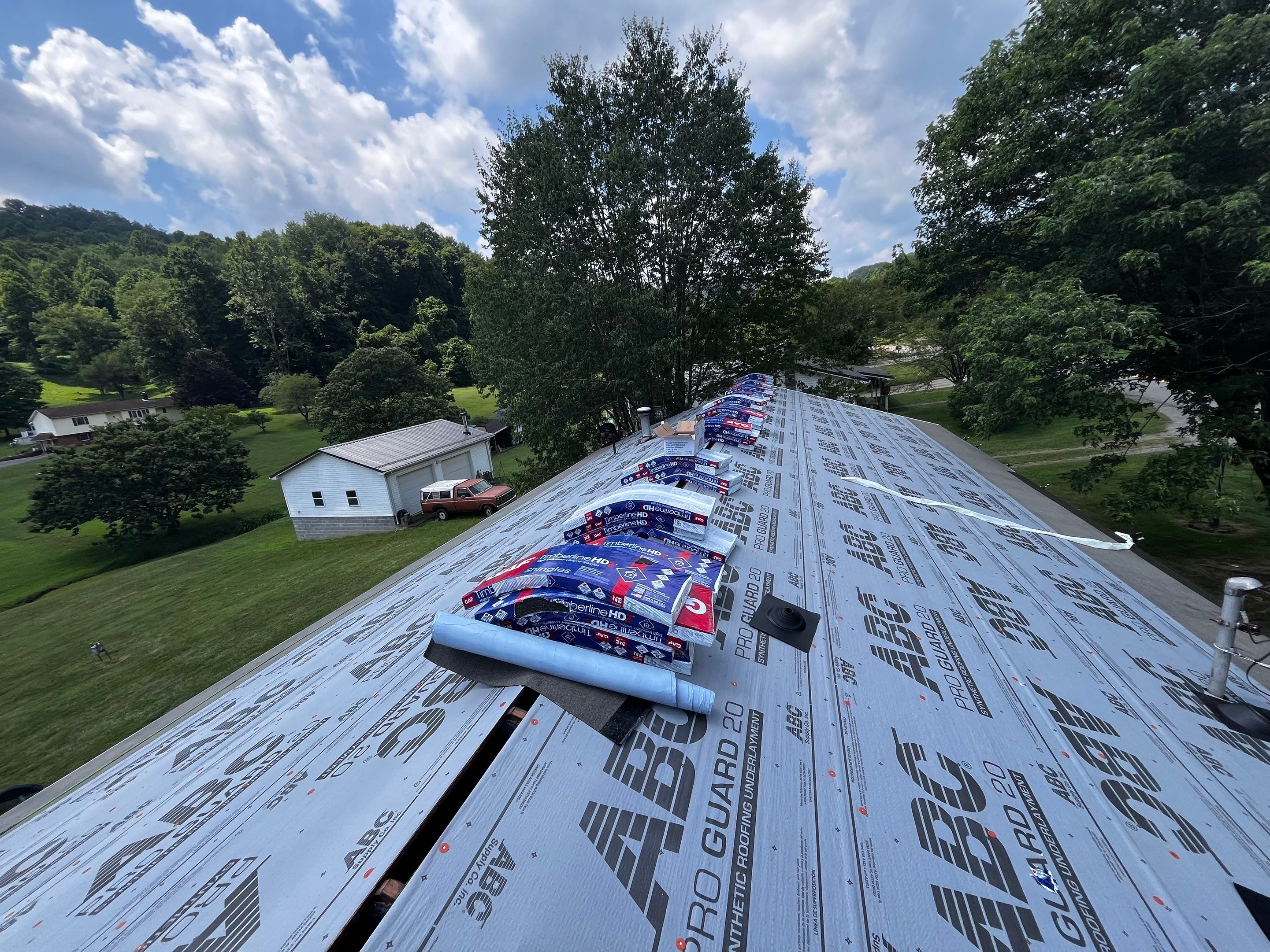 Residential Roofing Installation using GAF Timberline HDZ Pewter Gray by Rainstoppers Roofing