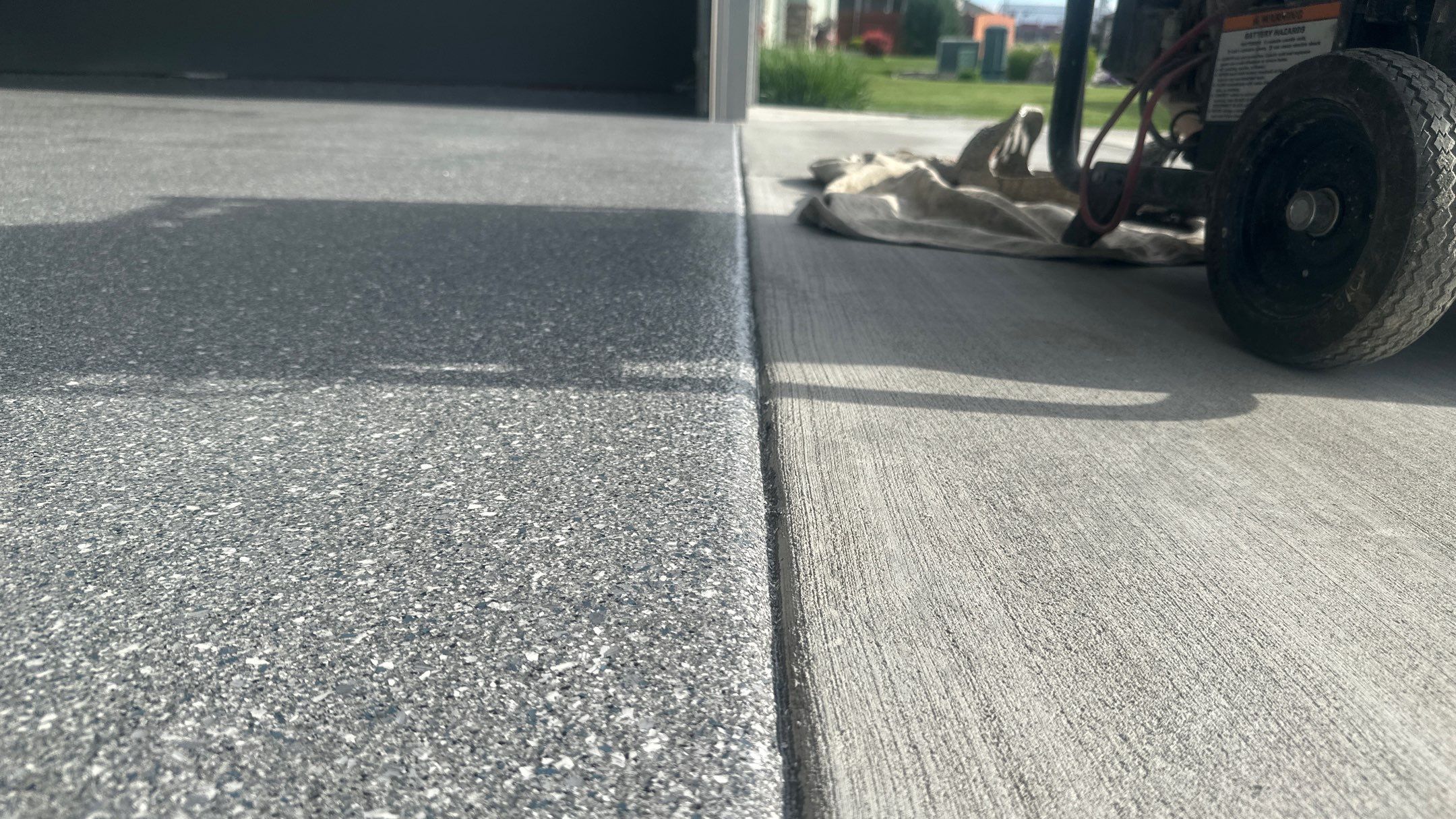 Garage Transformation using Canfield Hybrid  by Croc Coatings, LLC