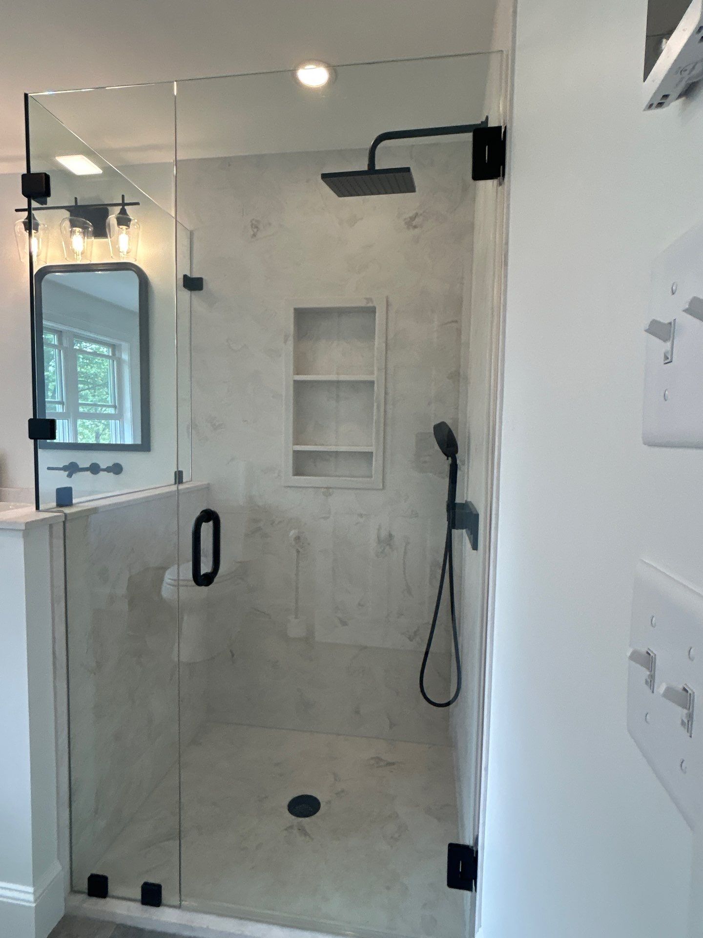 Shower using Tempered Shower Glass by Cheshire Glass Company