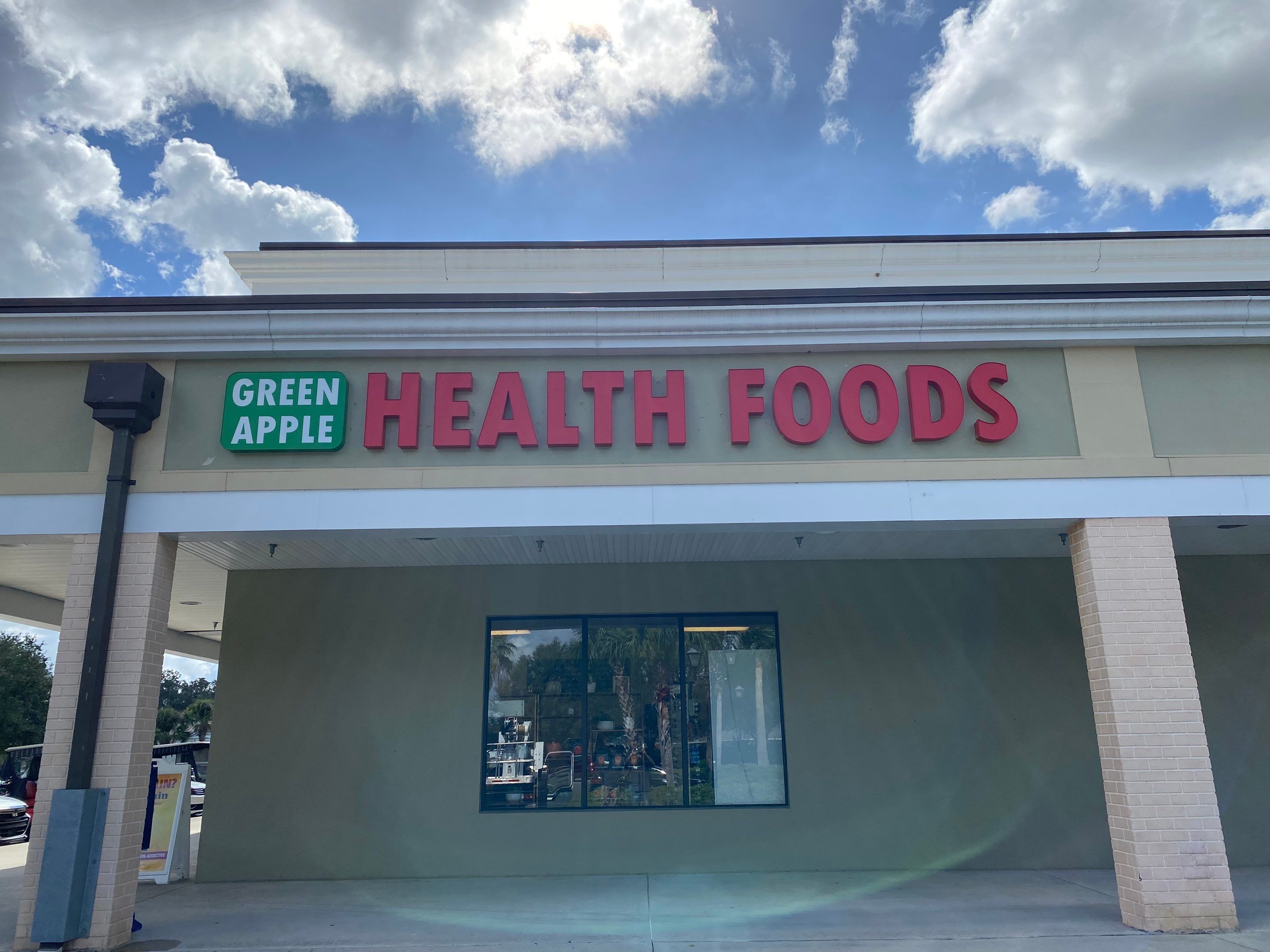 Flush Mounted Channel Letters for Green Apple by SignCrafters